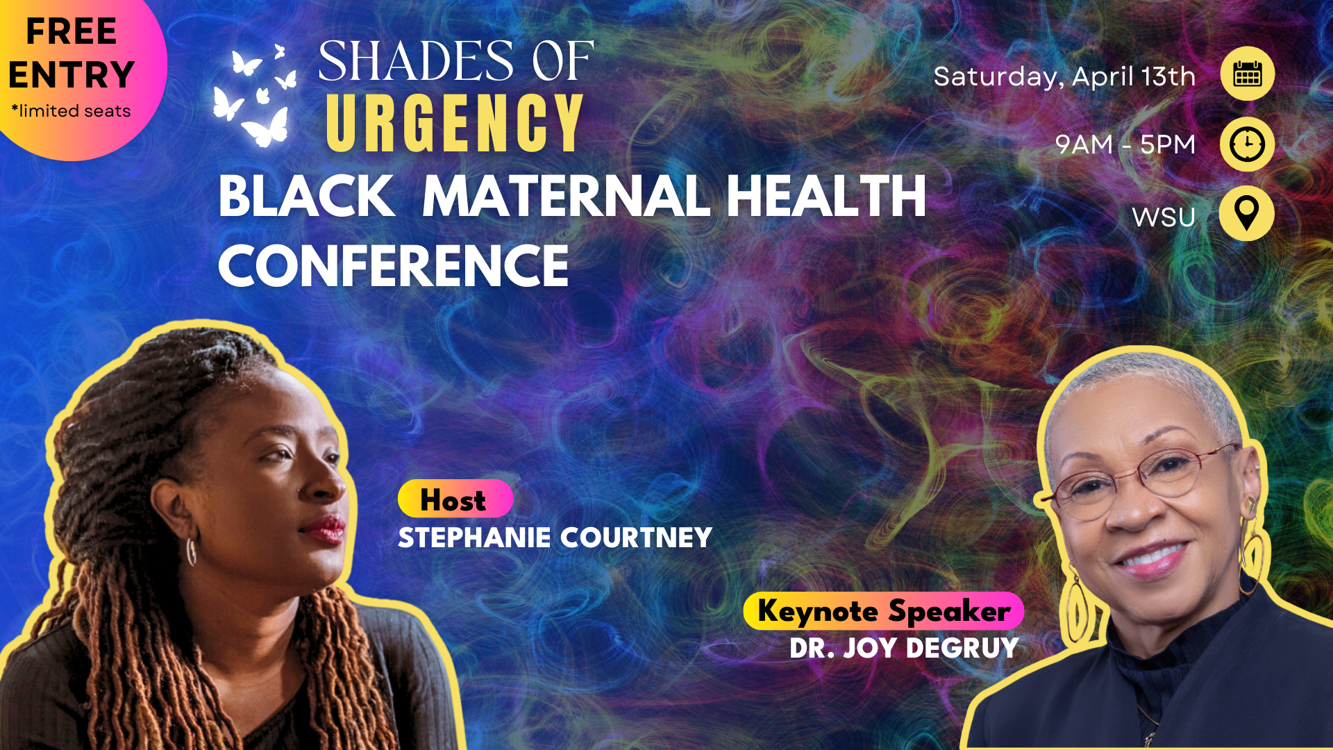 Campaign cover image for Shades of Urgency: Black Maternal Health Conference (WSU Downtown)