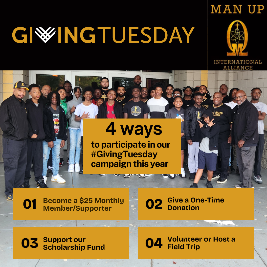 Joshua Generation Giving Tuesday | Man Up International Alliance Inc