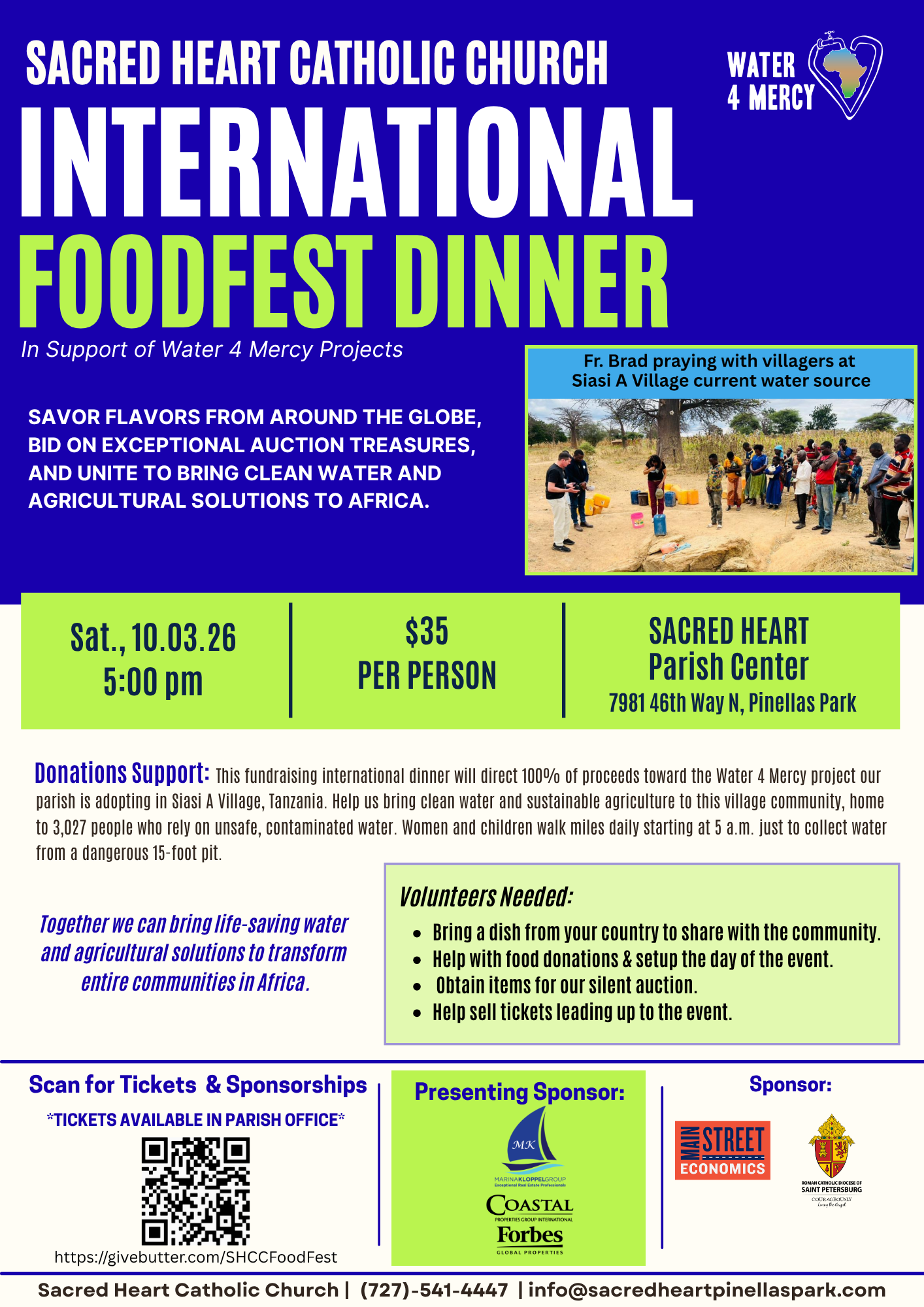 Campaign cover for Sacred Heart Catholic Church International Food Festival Dinner