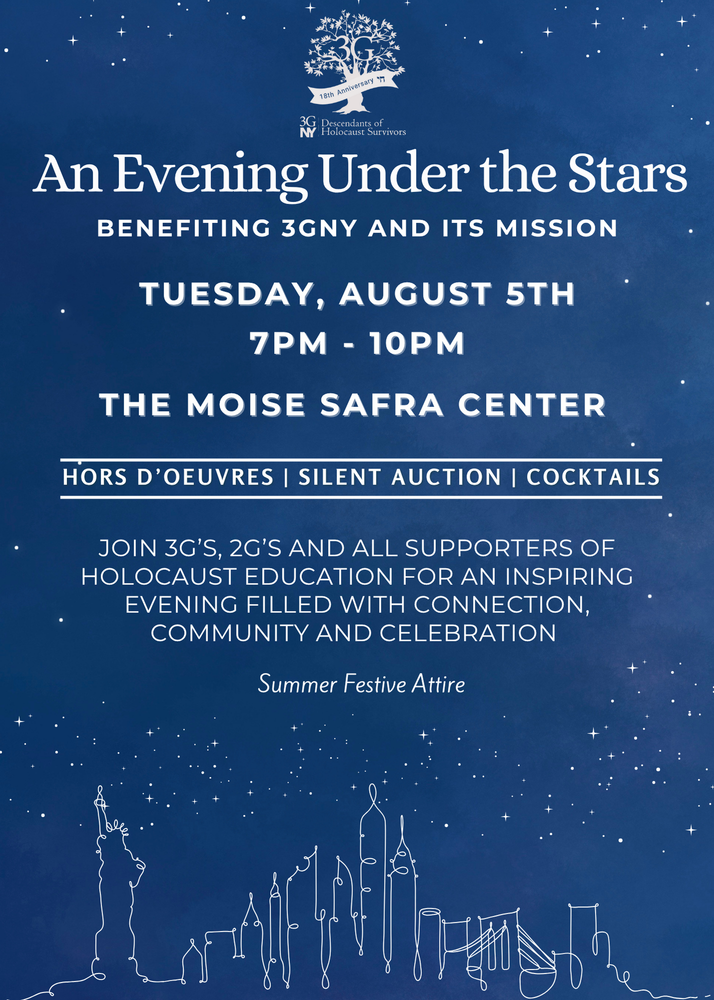 Campaign cover image for 3GNY: An Evening Under the Stars