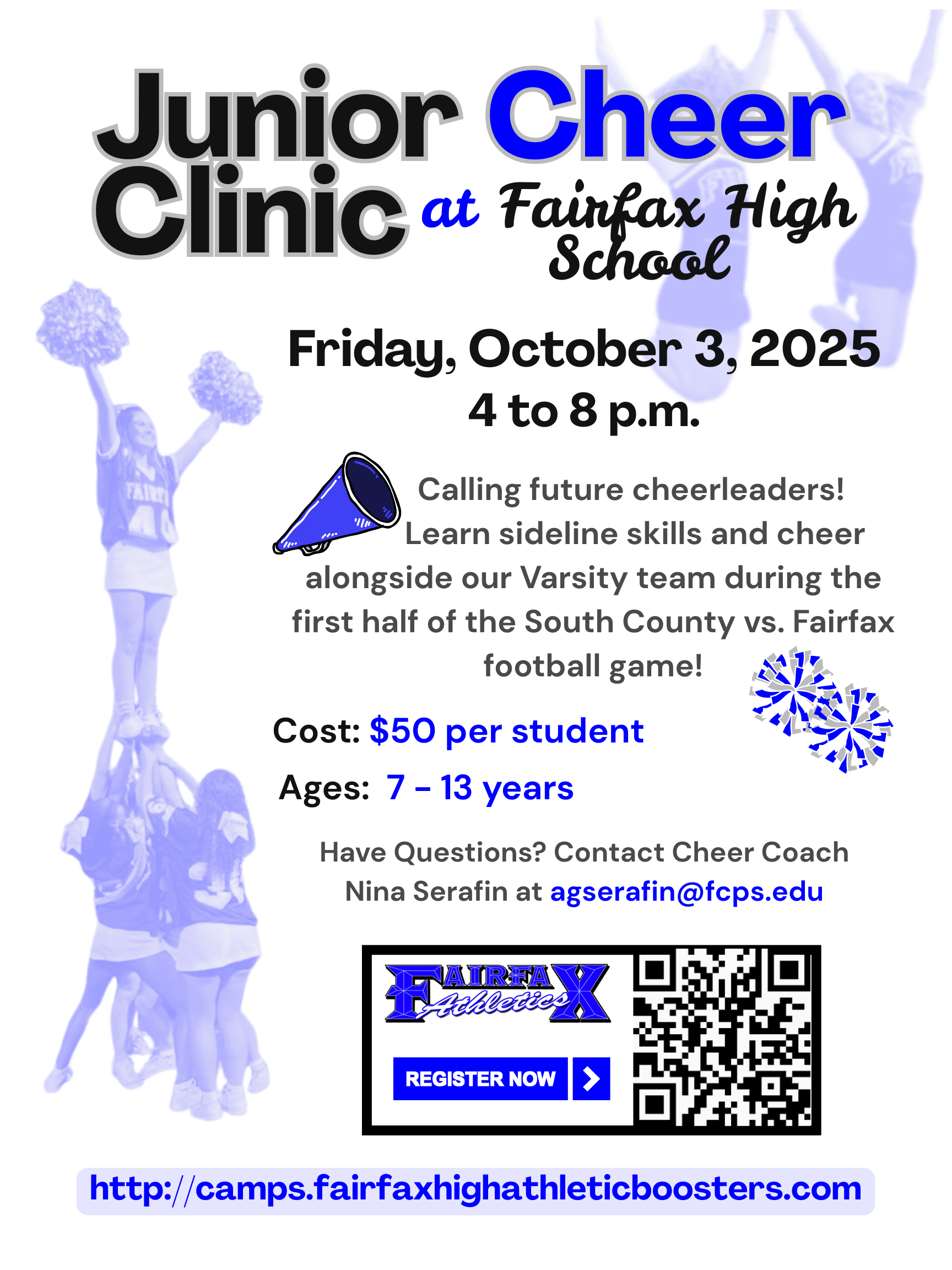 Campaign cover for 10.3.25 Junior Cheer Clinic