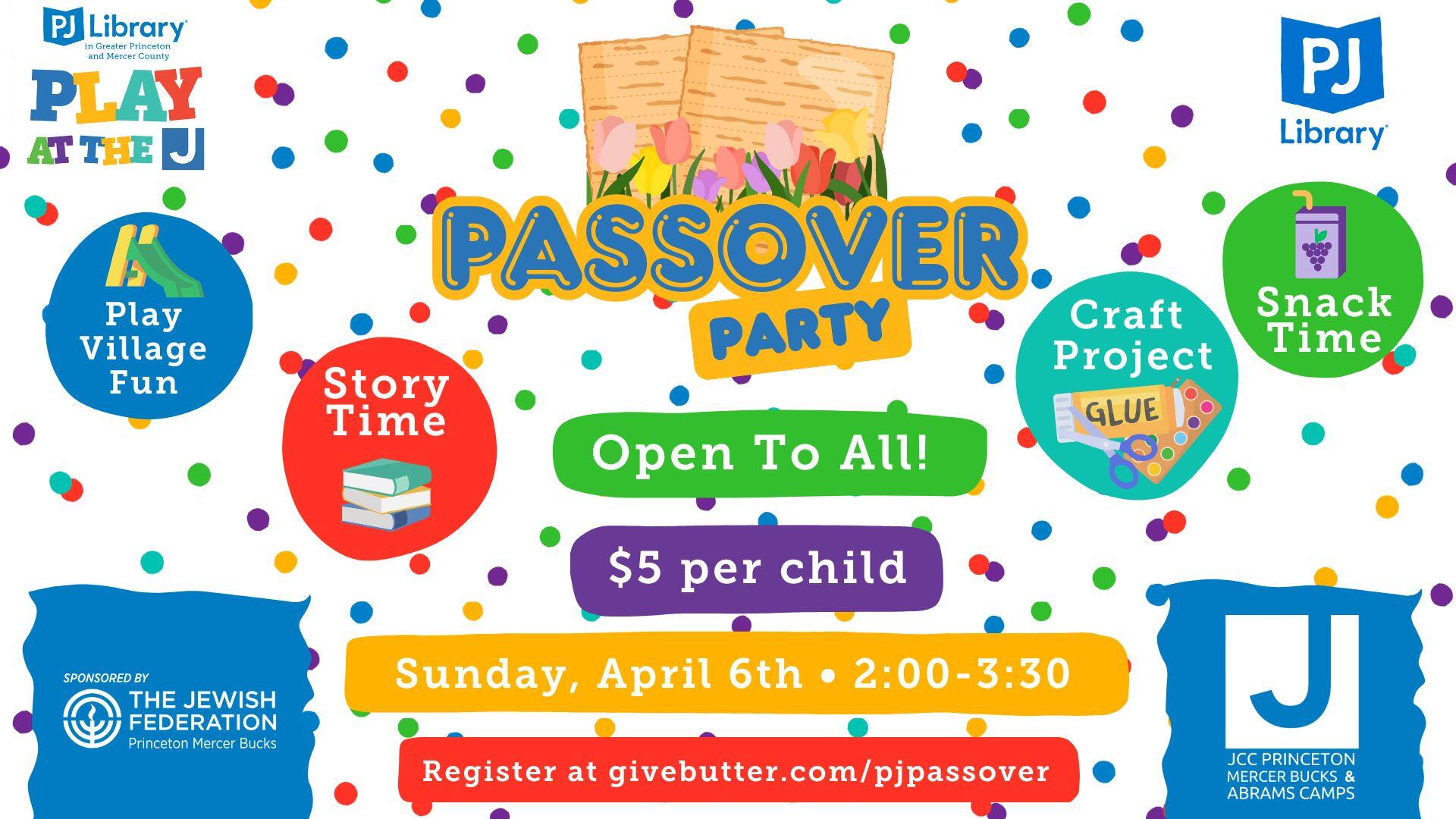 Campaign cover image for PJ Library Passover Party!
