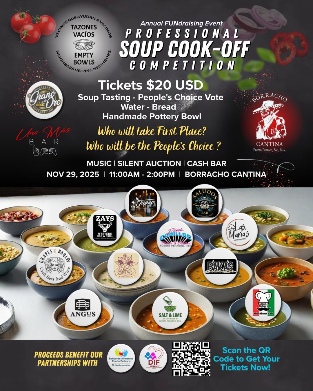 Campaign cover image for Empty Bowls Professional Soup Cook-Off