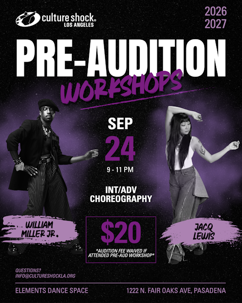 Campaign cover image for Culture Shock LA 26-27 : Pre Audition Workshops