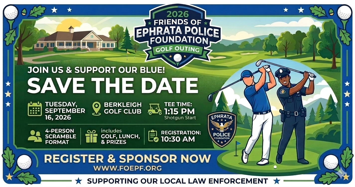 Campaign cover image for 2026 Friends of Ephrata Police Golf Outing