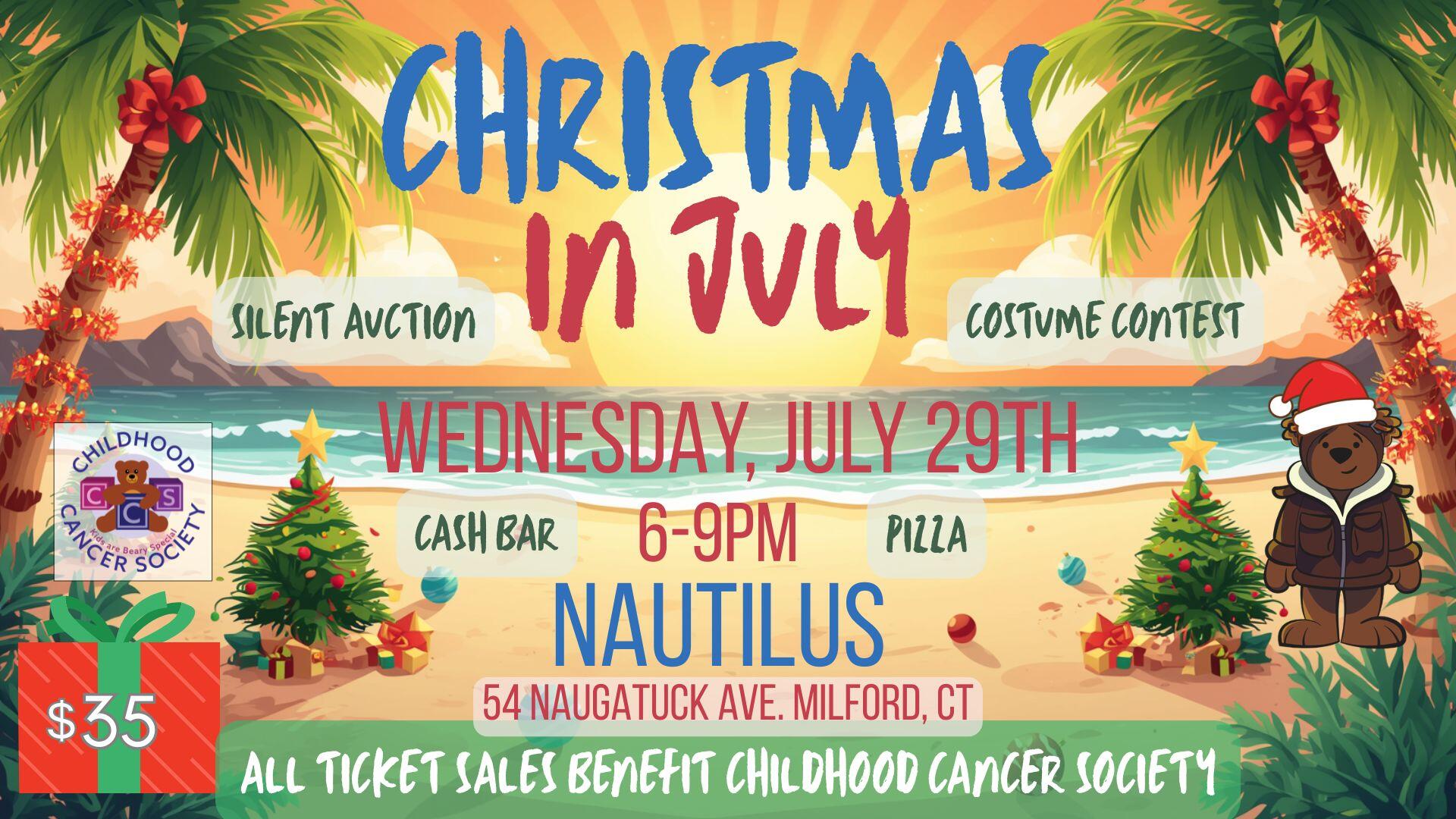 Campaign cover image for CHRISTMAS IN JULY HAPPY HOUR
