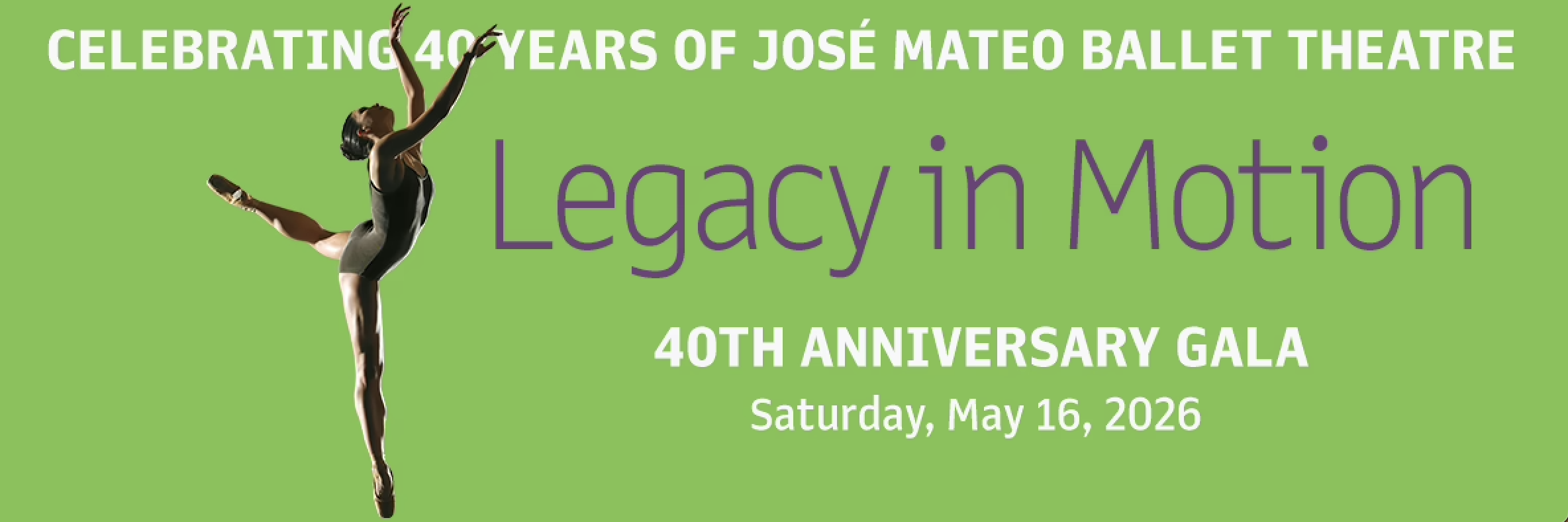 Campaign cover image for 40th Anniversary Gala: Legacy in Motion