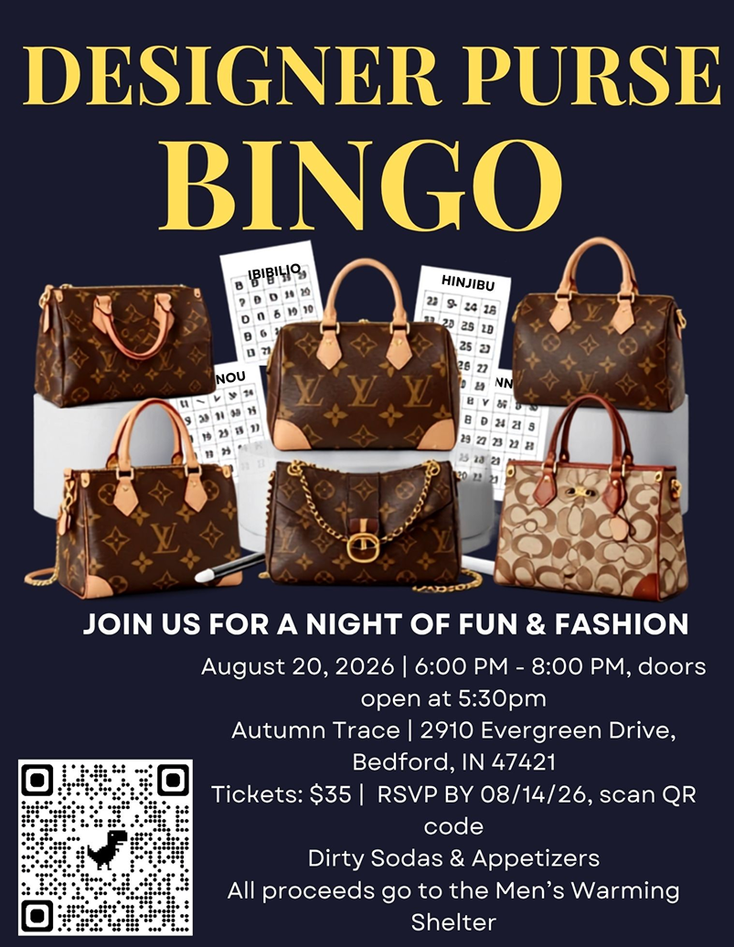 Campaign cover for Designer Purse Bingo at Autumn Trace