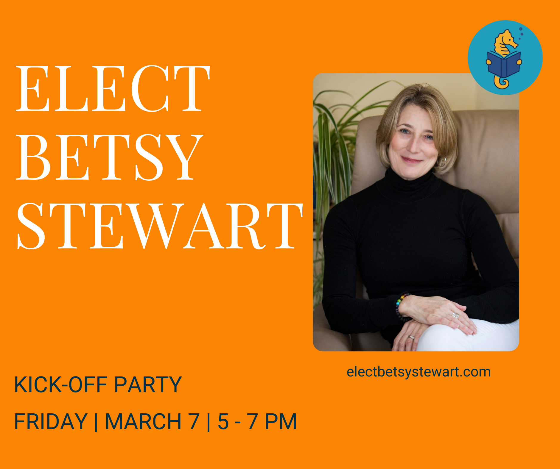 Campaign cover image for Betsy Stewart for ORR School Committee Kick-Off Event