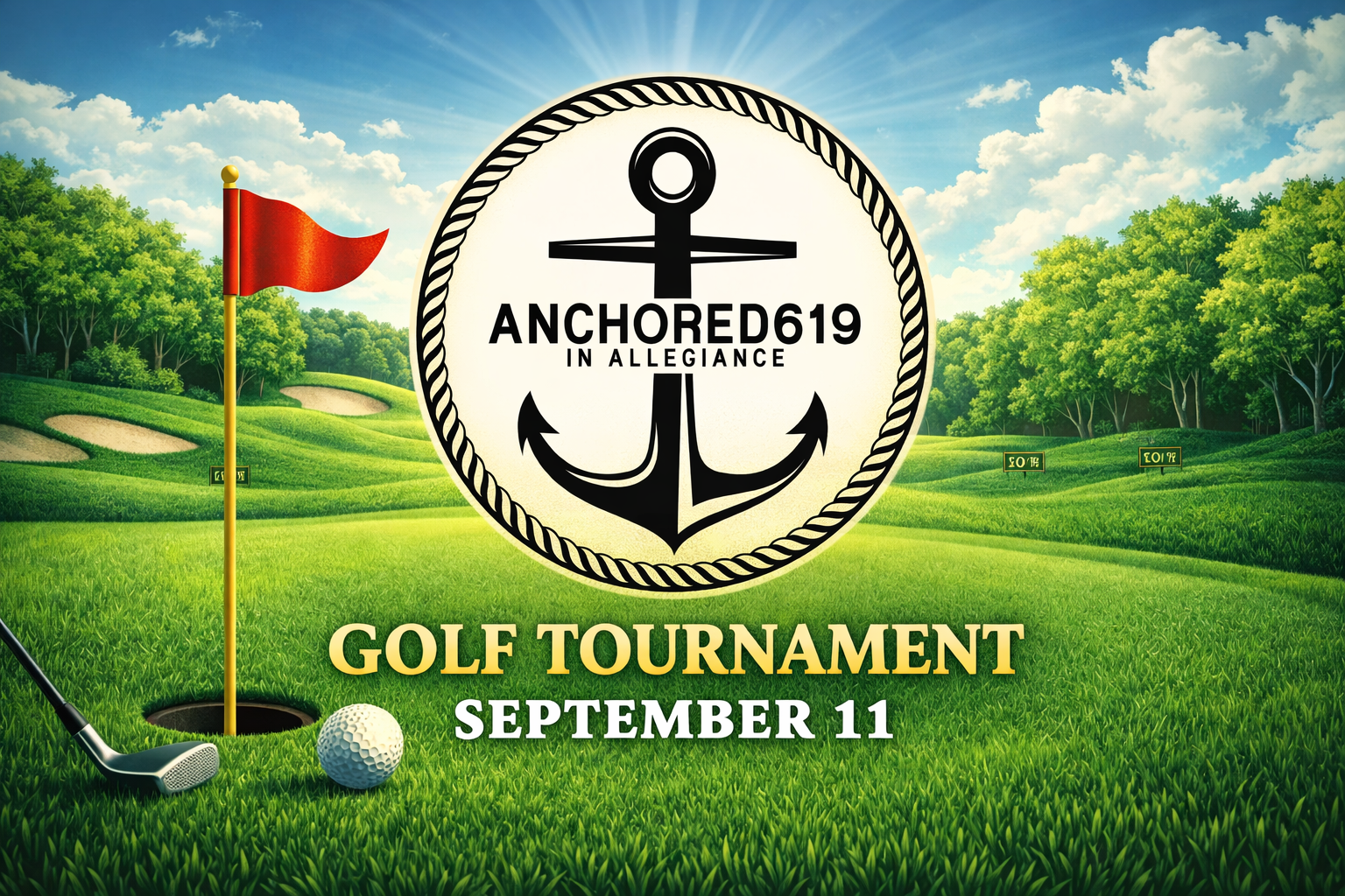 Campaign cover image for Anchored619 in Allegiance Golf Tournament
