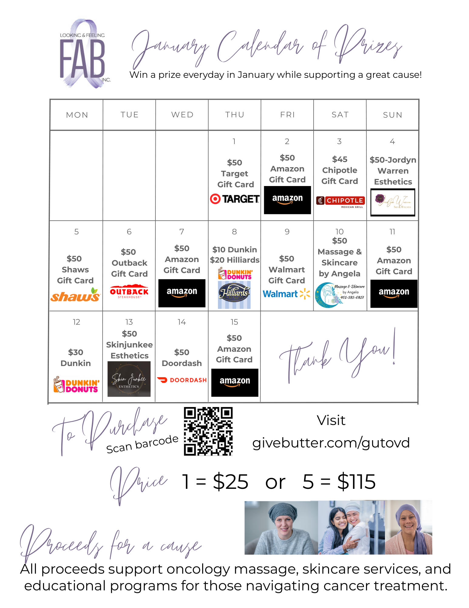 Campaign cover image for 2026 FAB Calendar of Prizes