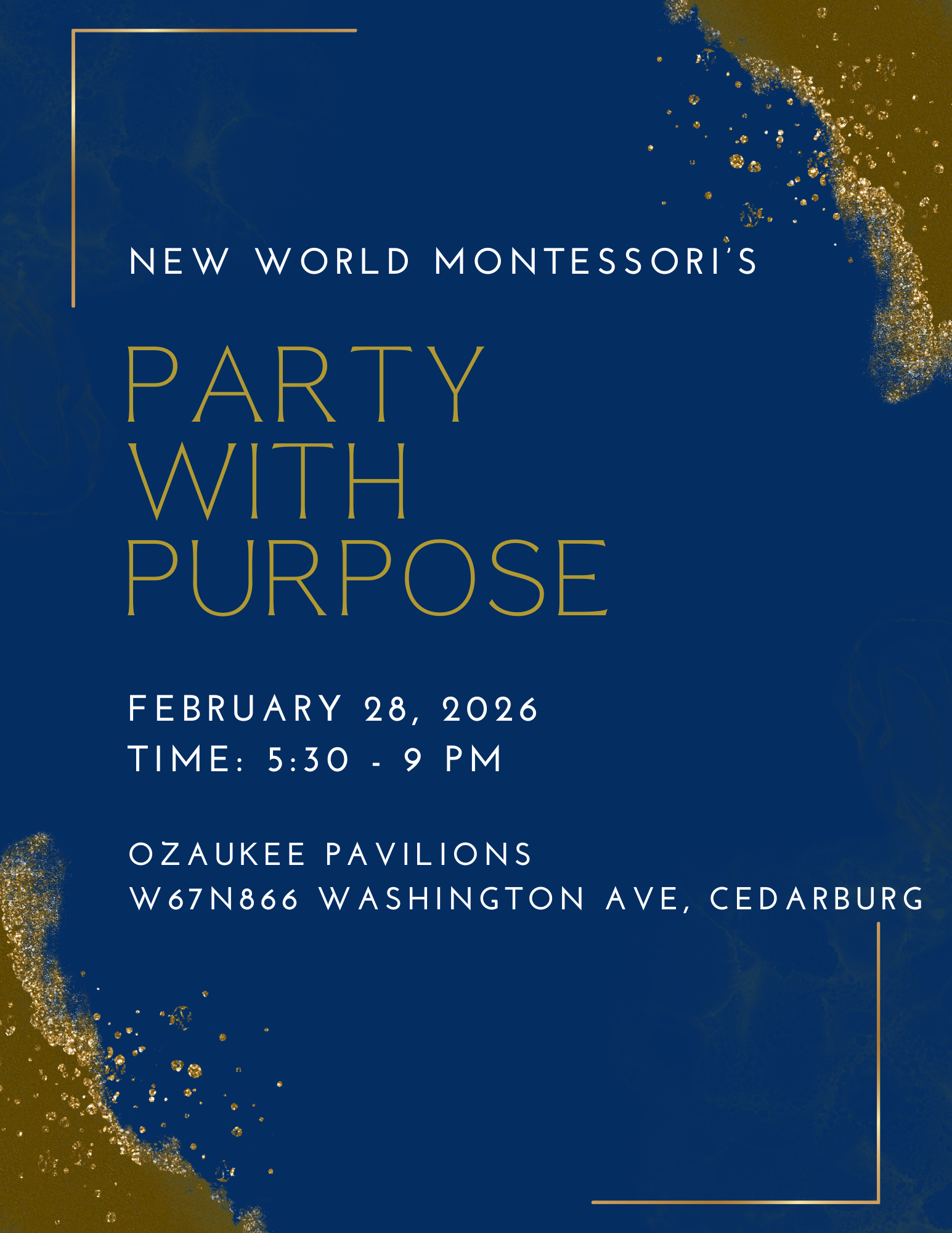 Campaign cover image for Party with Purpose 2026