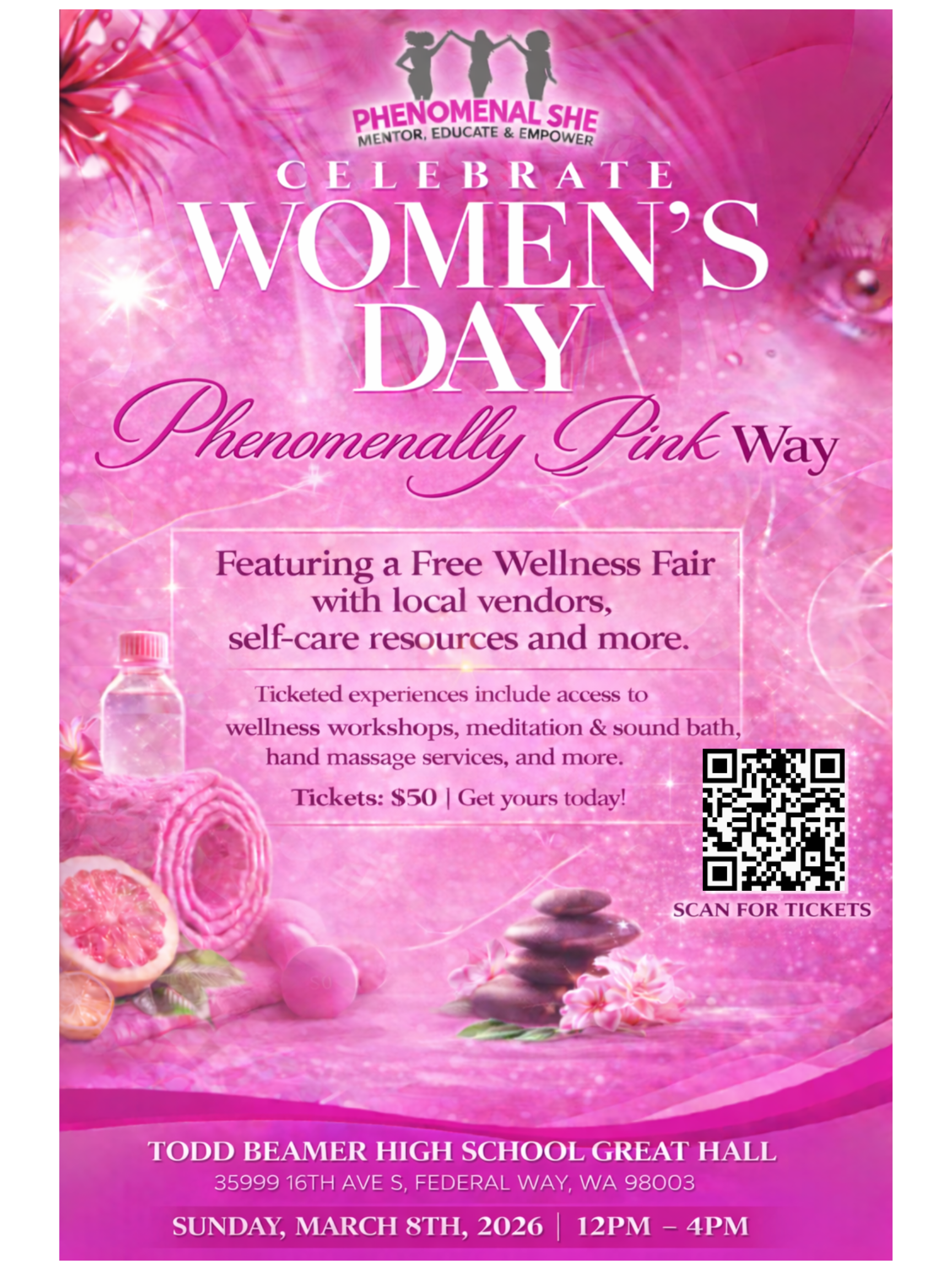 Campaign cover image for Celebrate Women's Day in a Phenomenally Pink Way