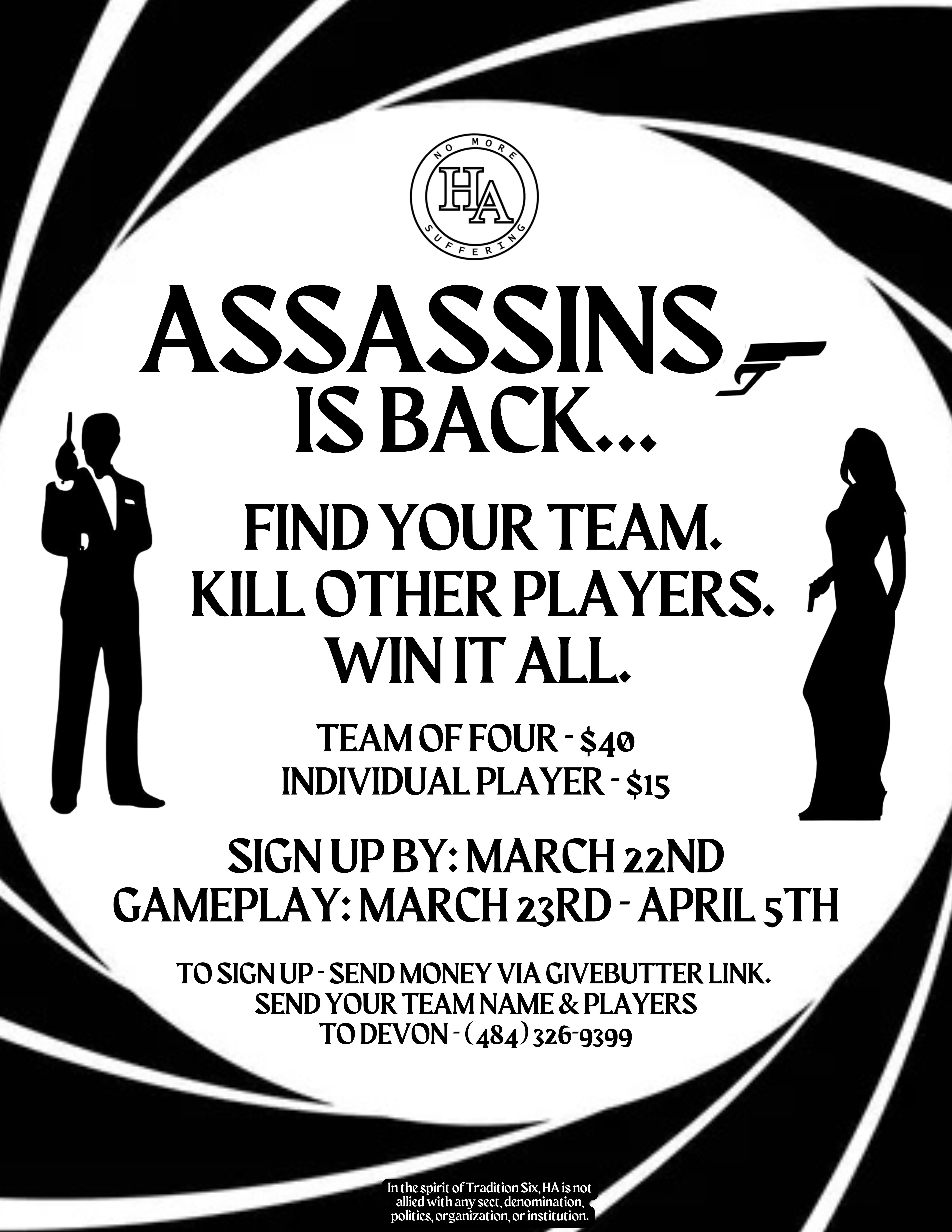 Campaign cover image for 10th Annual HA AZ AREA  Convention Assassins