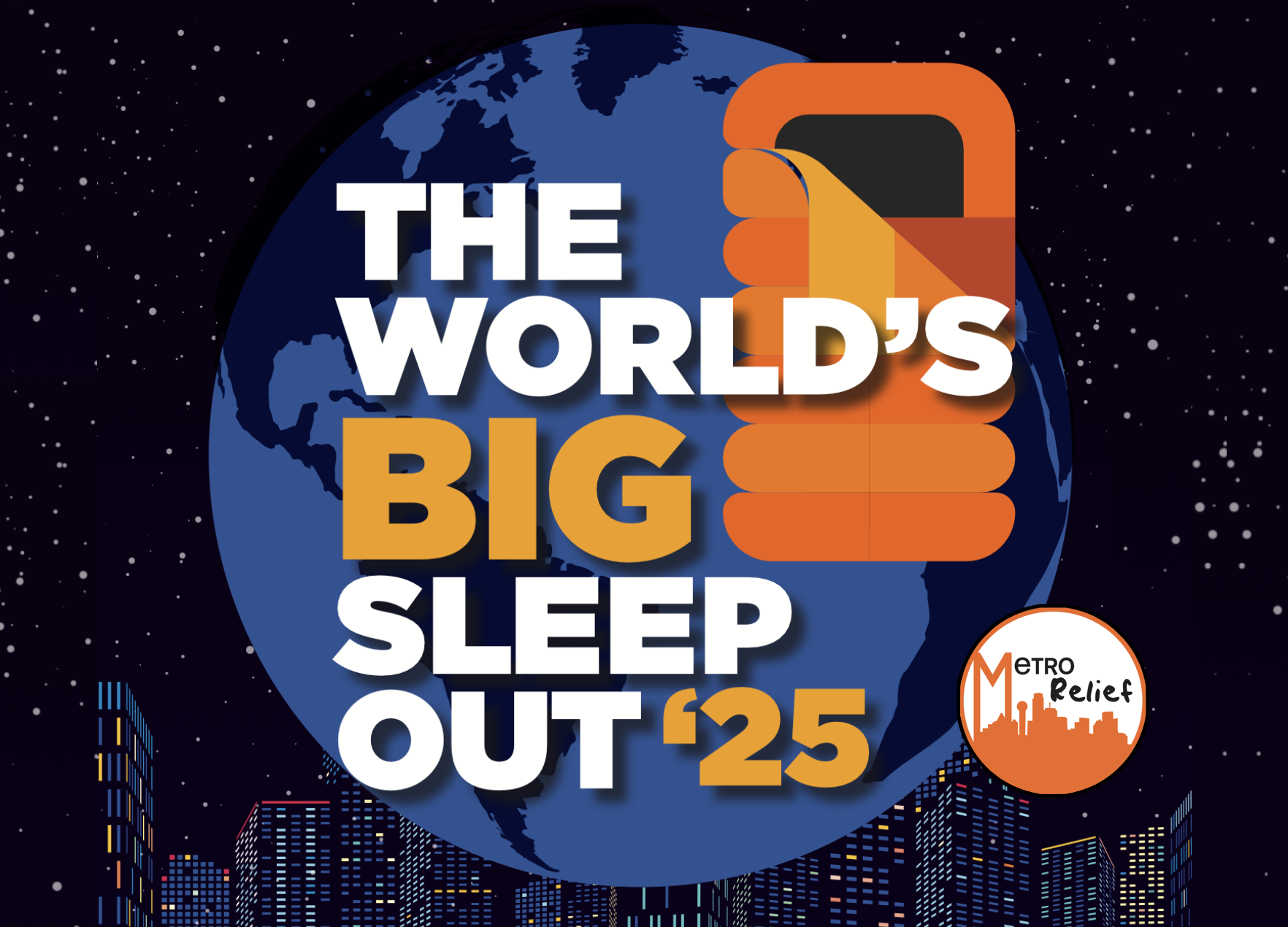 Campaign cover image for The WORLD'S BIG SLEEP OUT 2025  Friday December 5th (Postponed to 2026)