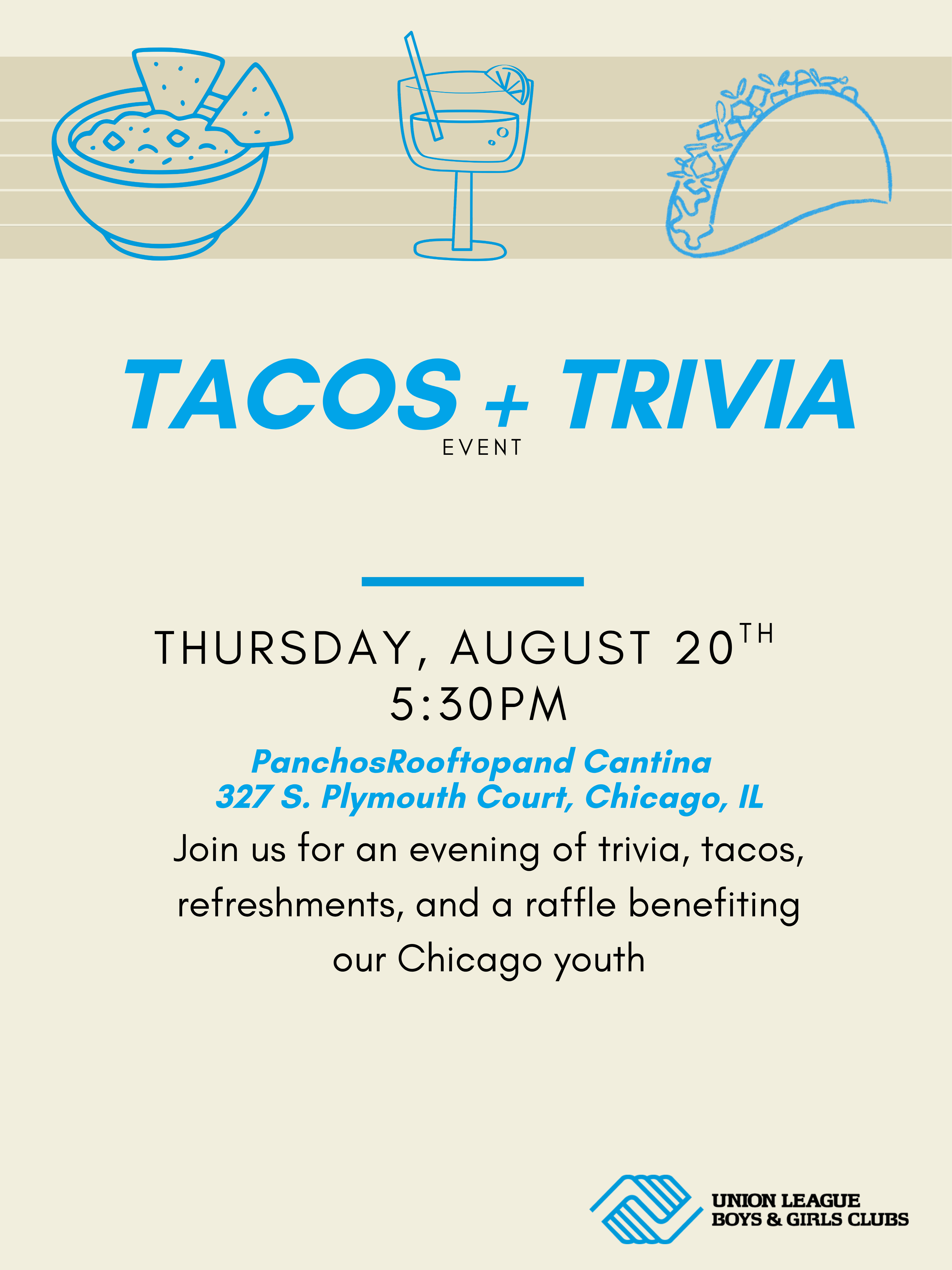 Campaign cover image for Associate Board Tacos + Trivia