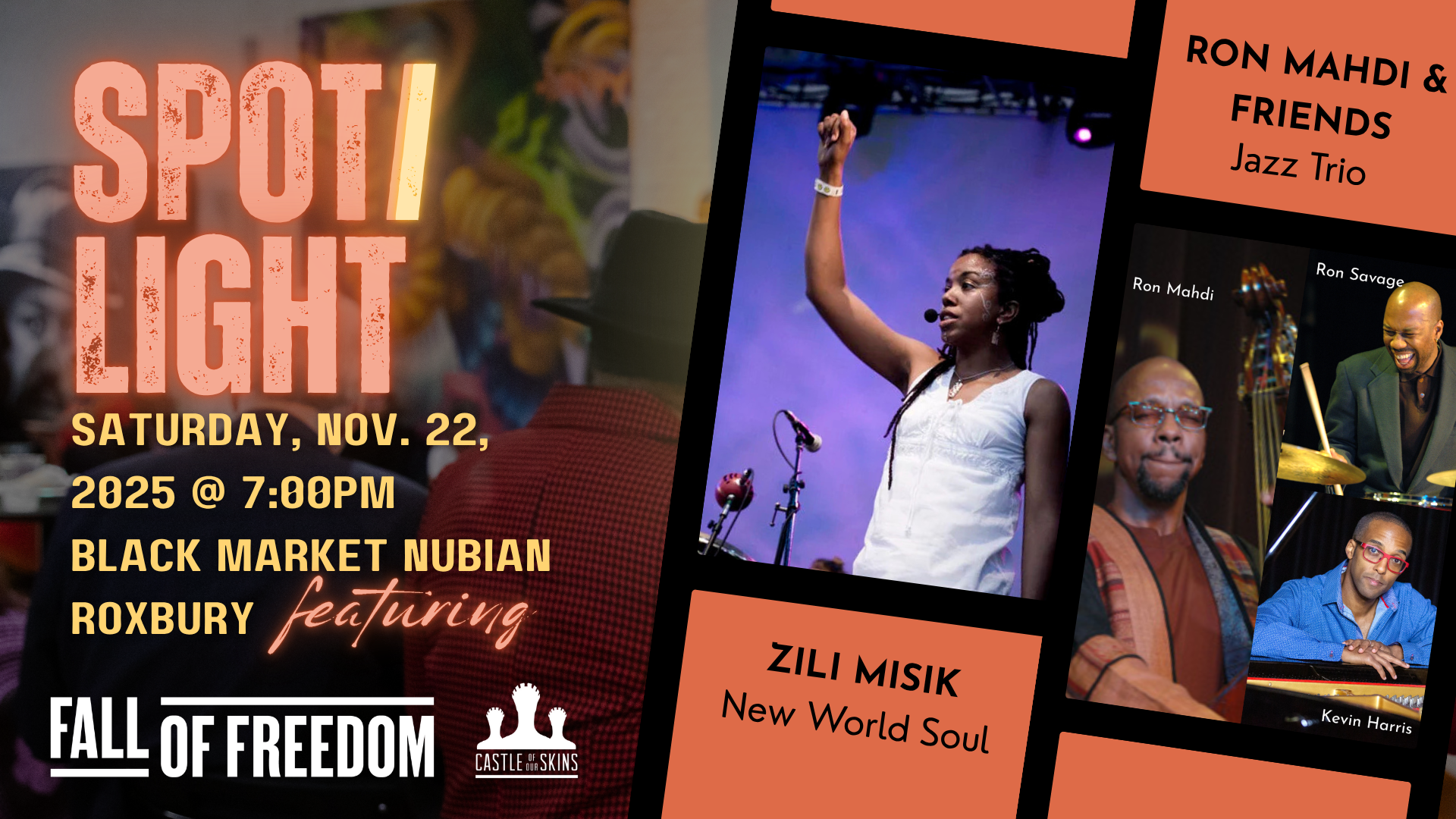 Campaign cover image for SPOT/LIGHT - Zili Misik and Ron Mahdi Jazz Trio