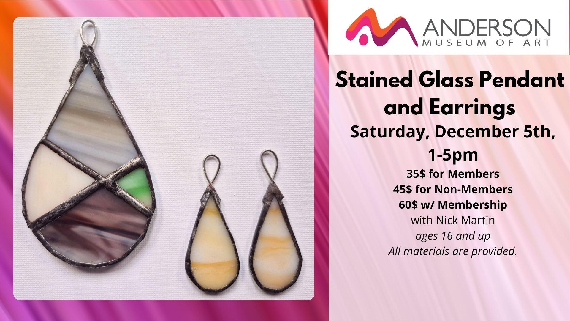 Campaign cover image for Stained Glass Pendant and Earrings
