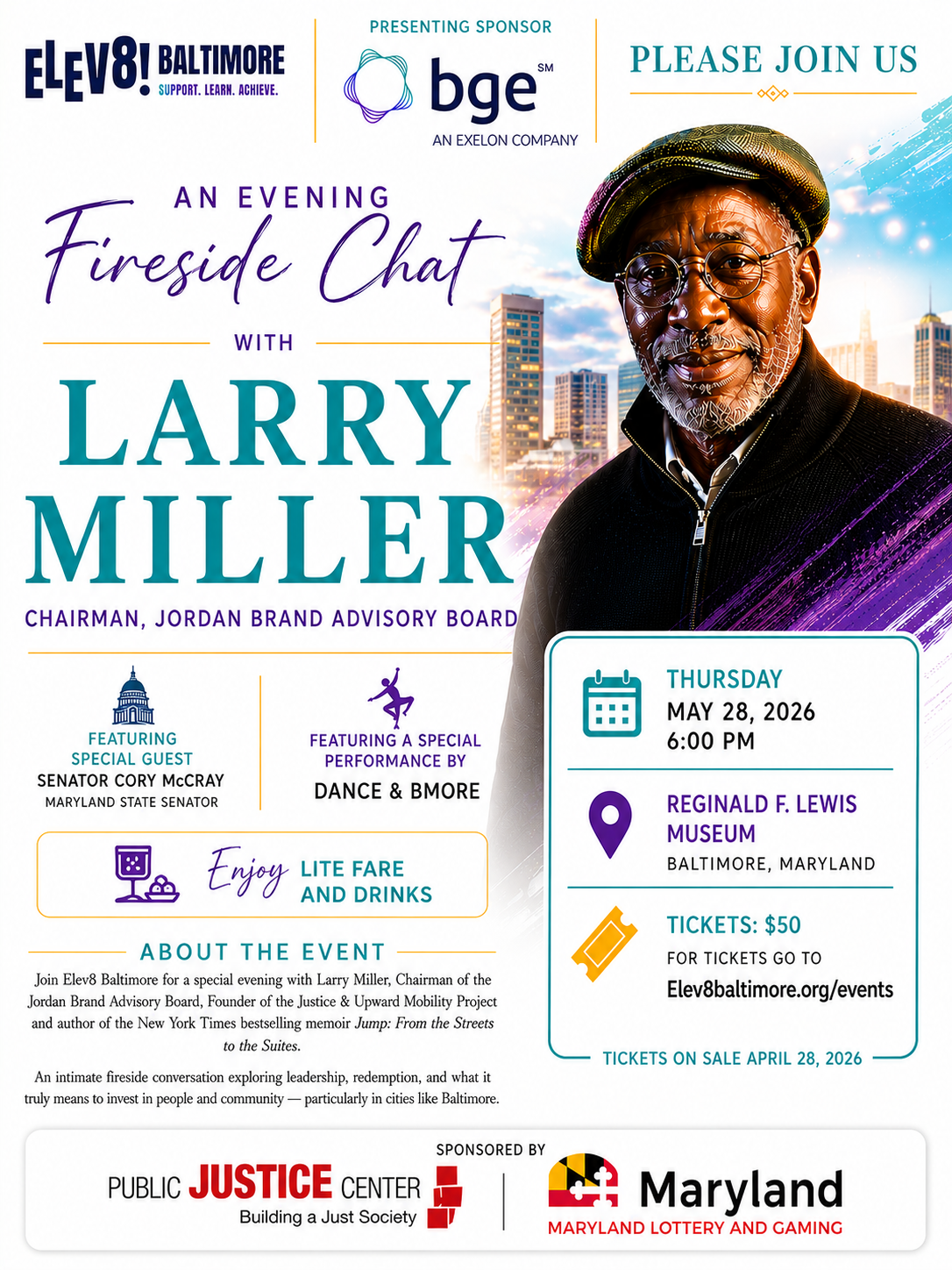 Campaign cover image for An Evening Fireside Chat with Larry Miller