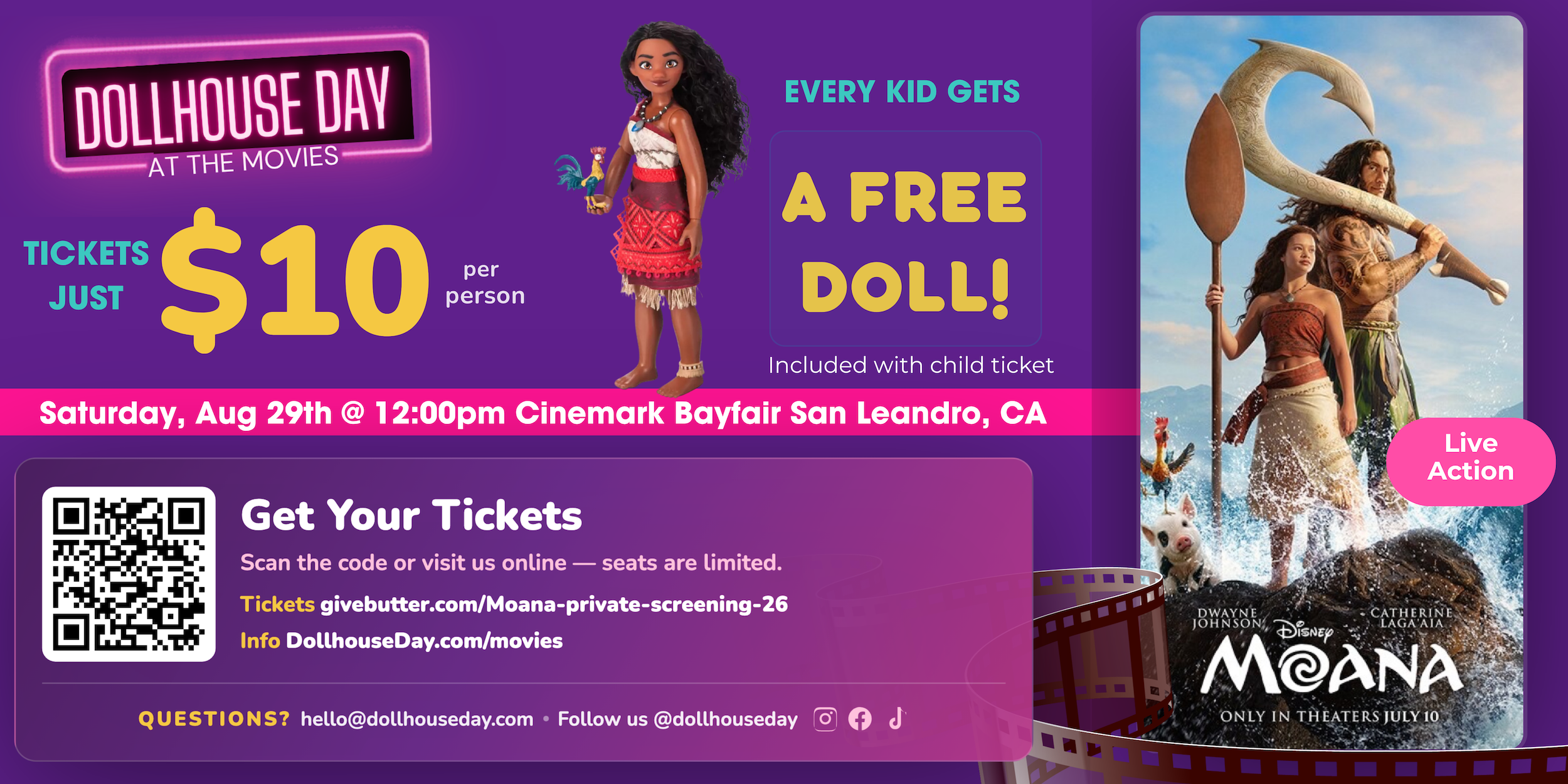Campaign cover image for Moana Private Movie Screening