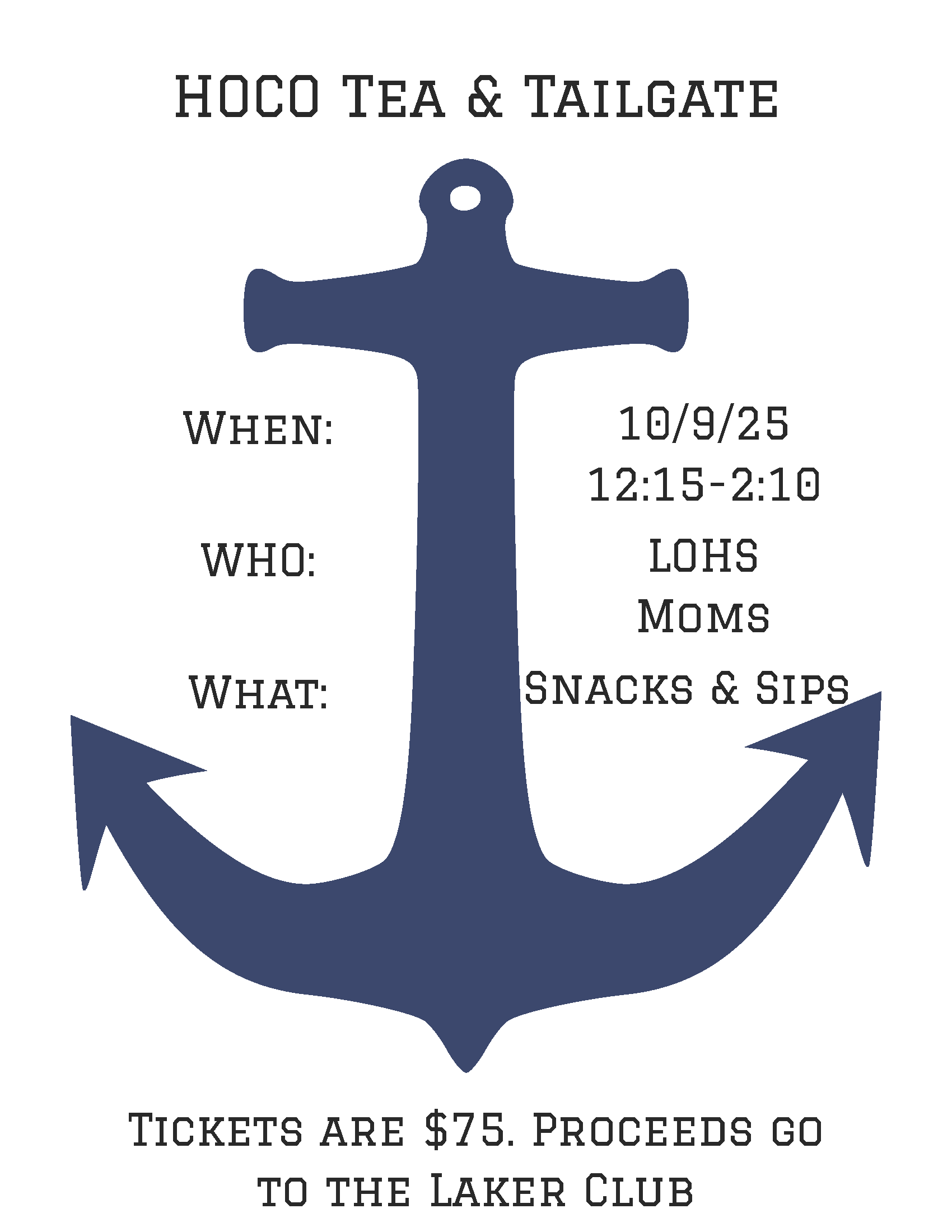 Campaign cover image for HOCO Tea and Tailgate