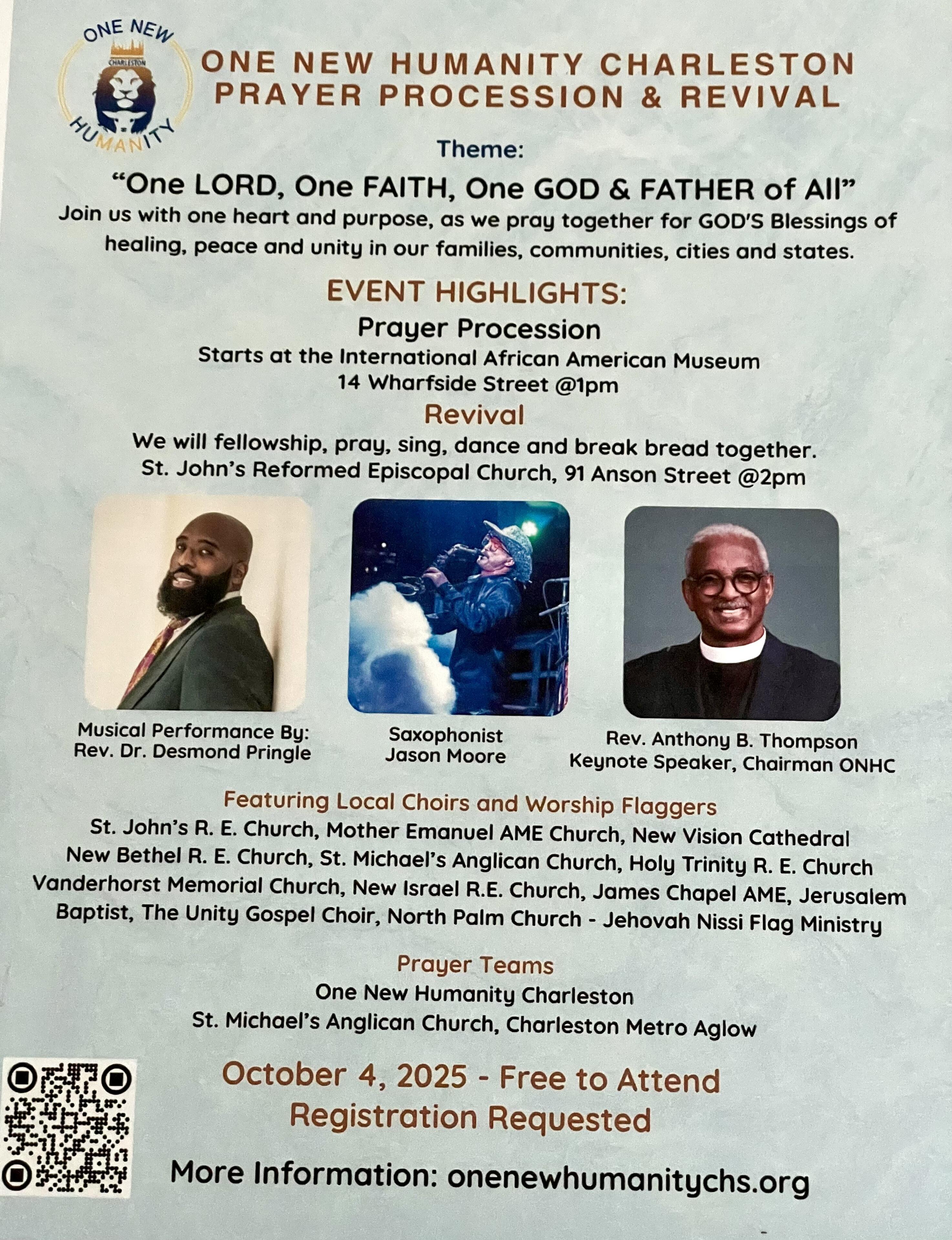 Campaign cover image for One New Humanity Charleston Revival