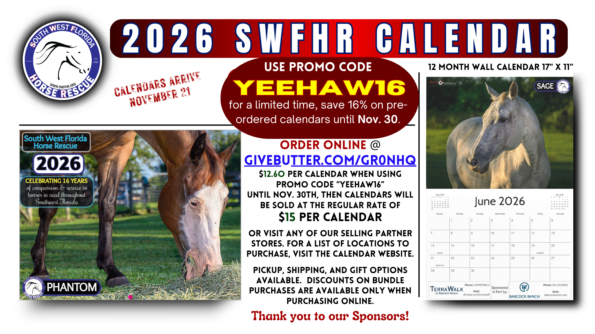 Campaign cover image for SWFHR Calendars