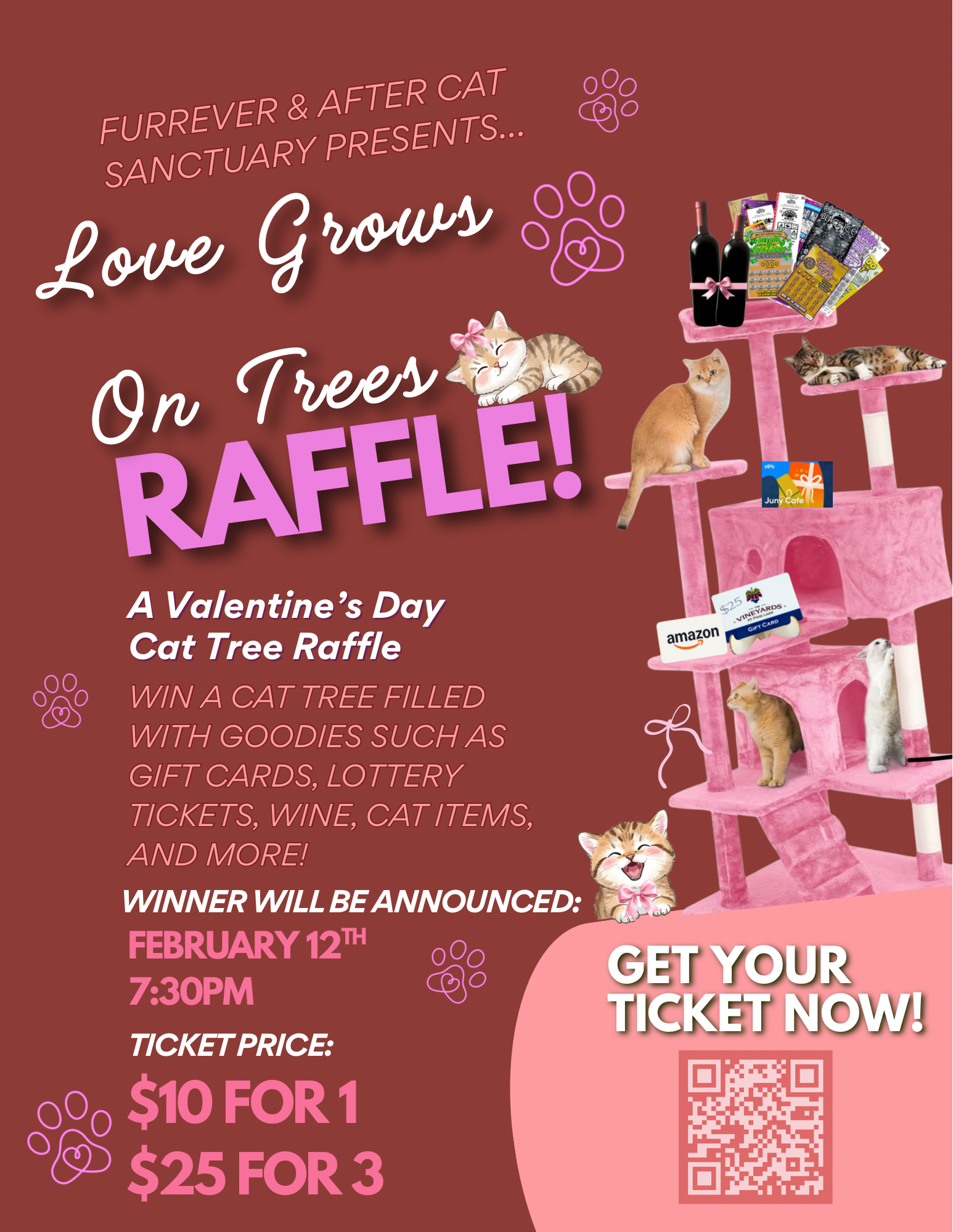 Love Grows on Trees Raffle | Furrever & After Cat Sanctuary Inc