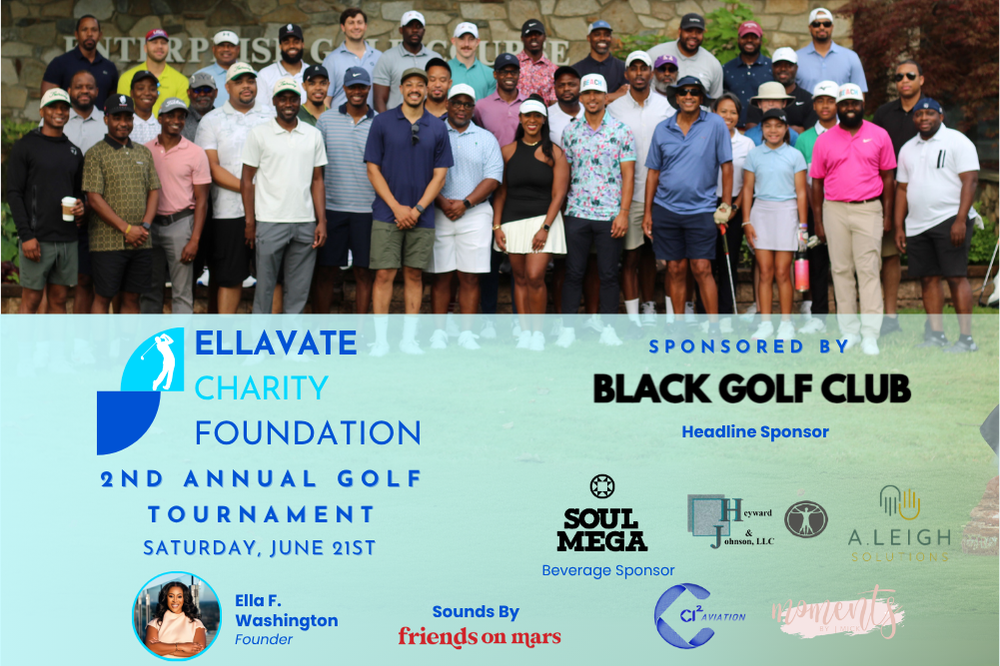 Campaign cover image for Ellavate Charity Foundation 2nd Annual Golf Tournament Sponsored by Black Golf Club