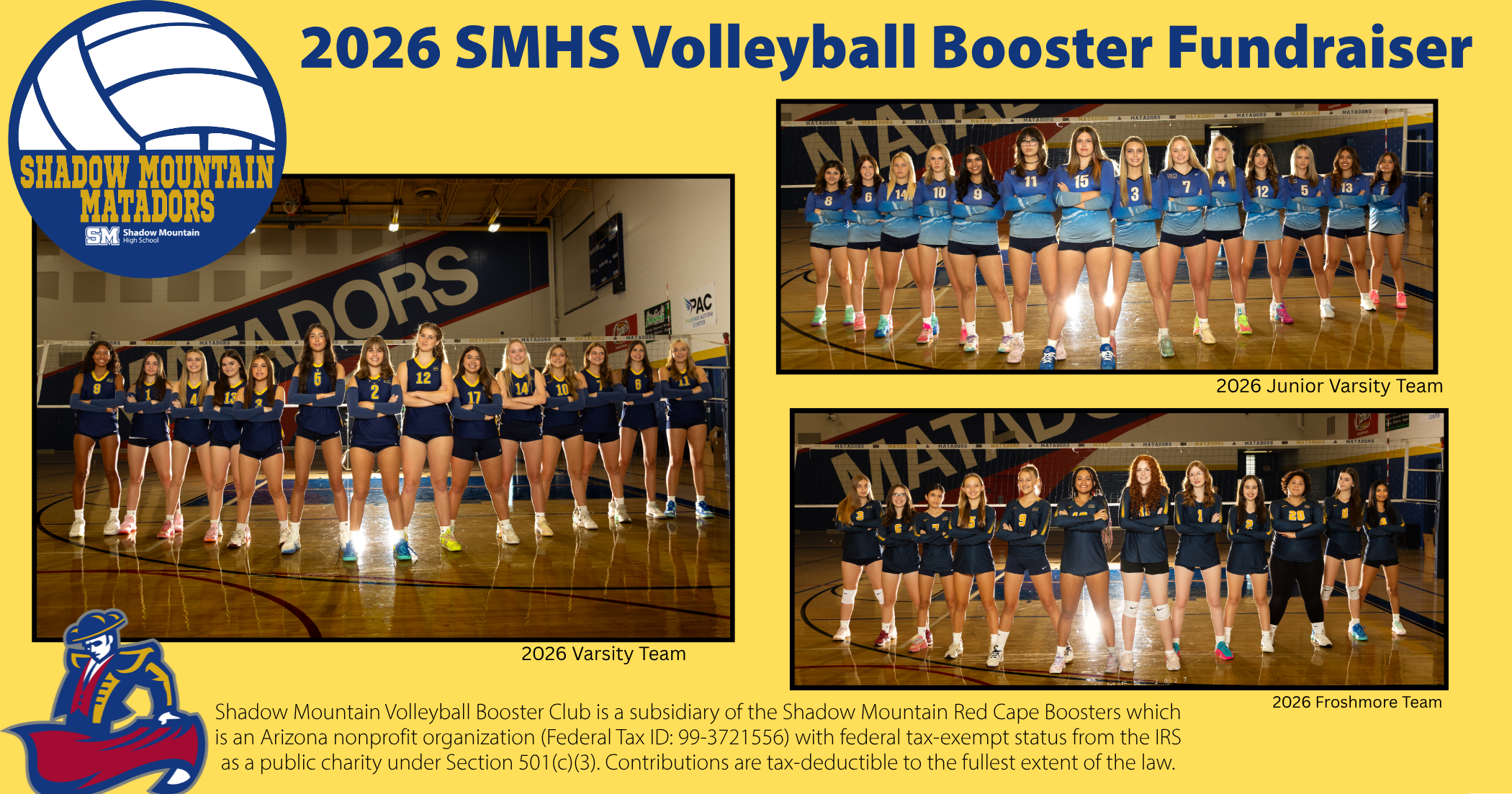 Campaign cover image for 2026 SMHS Volleyball Fundraiser