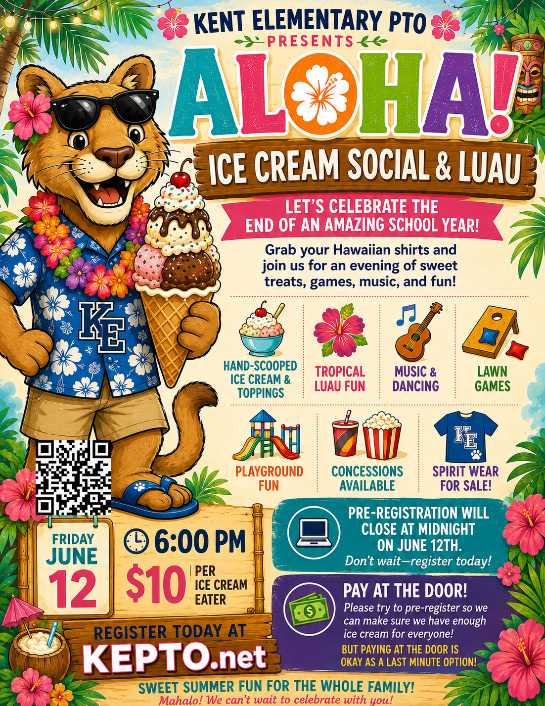 Campaign cover image for 2026 End of Year Ice Cream Social Luau