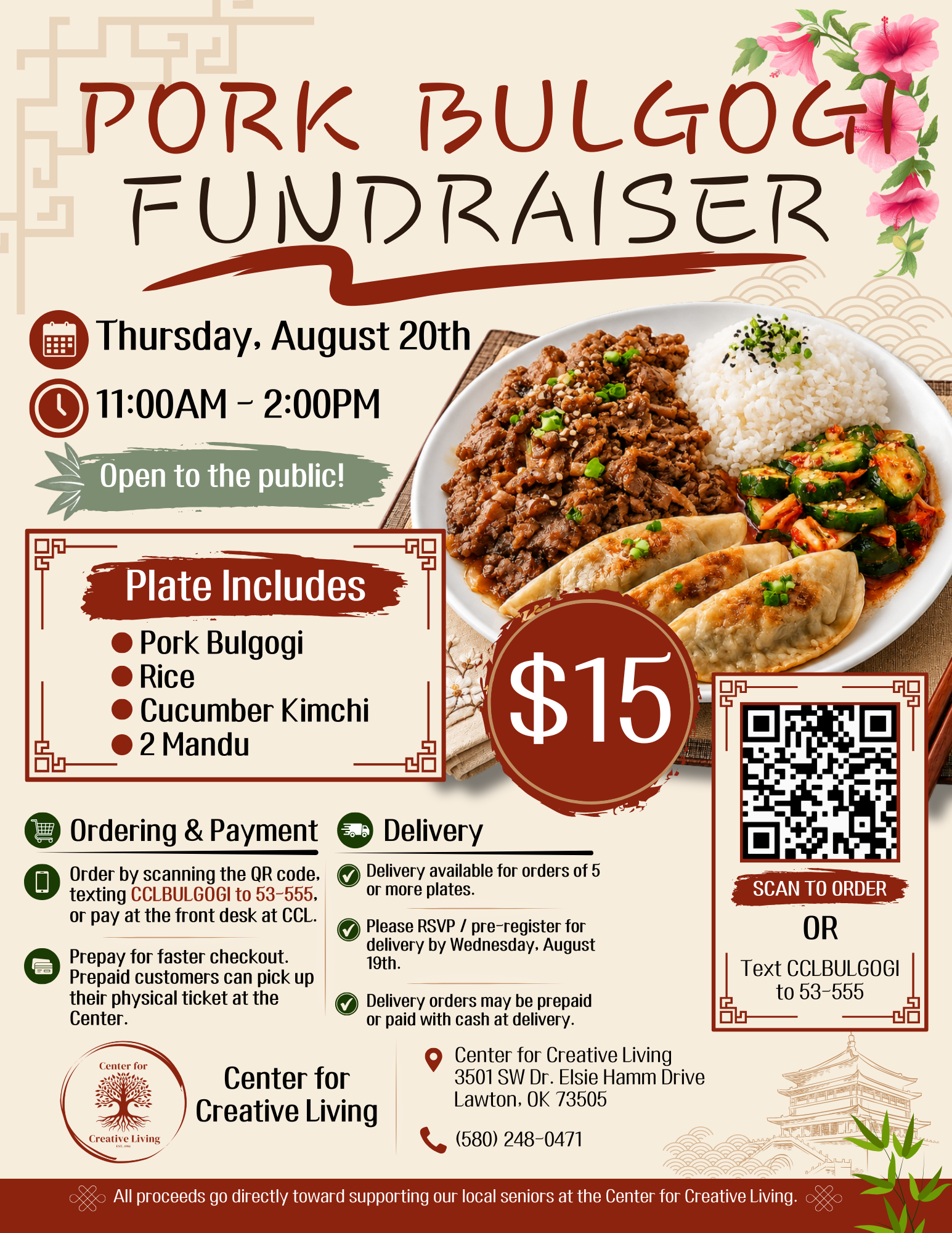 Campaign cover image for CCL Bulgogi Fundraiser August 2026
