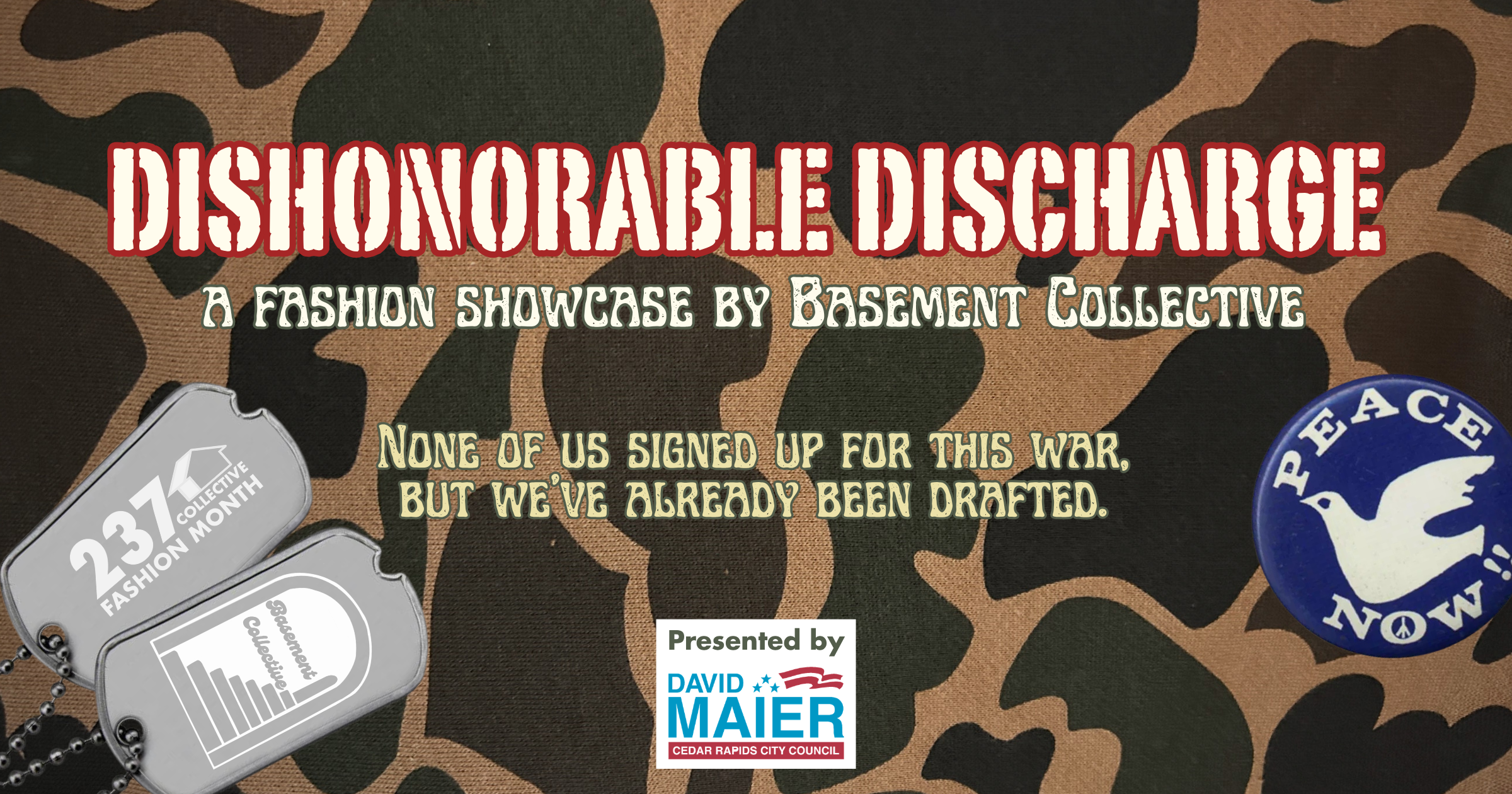Campaign cover image for Dishonorable Discharge: A Solo Show by Basement Collective @ EIAA