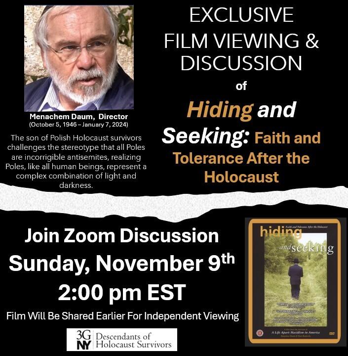 Campaign cover image for Hiding and Seeking: Faith and Tolerance After the Holocaust