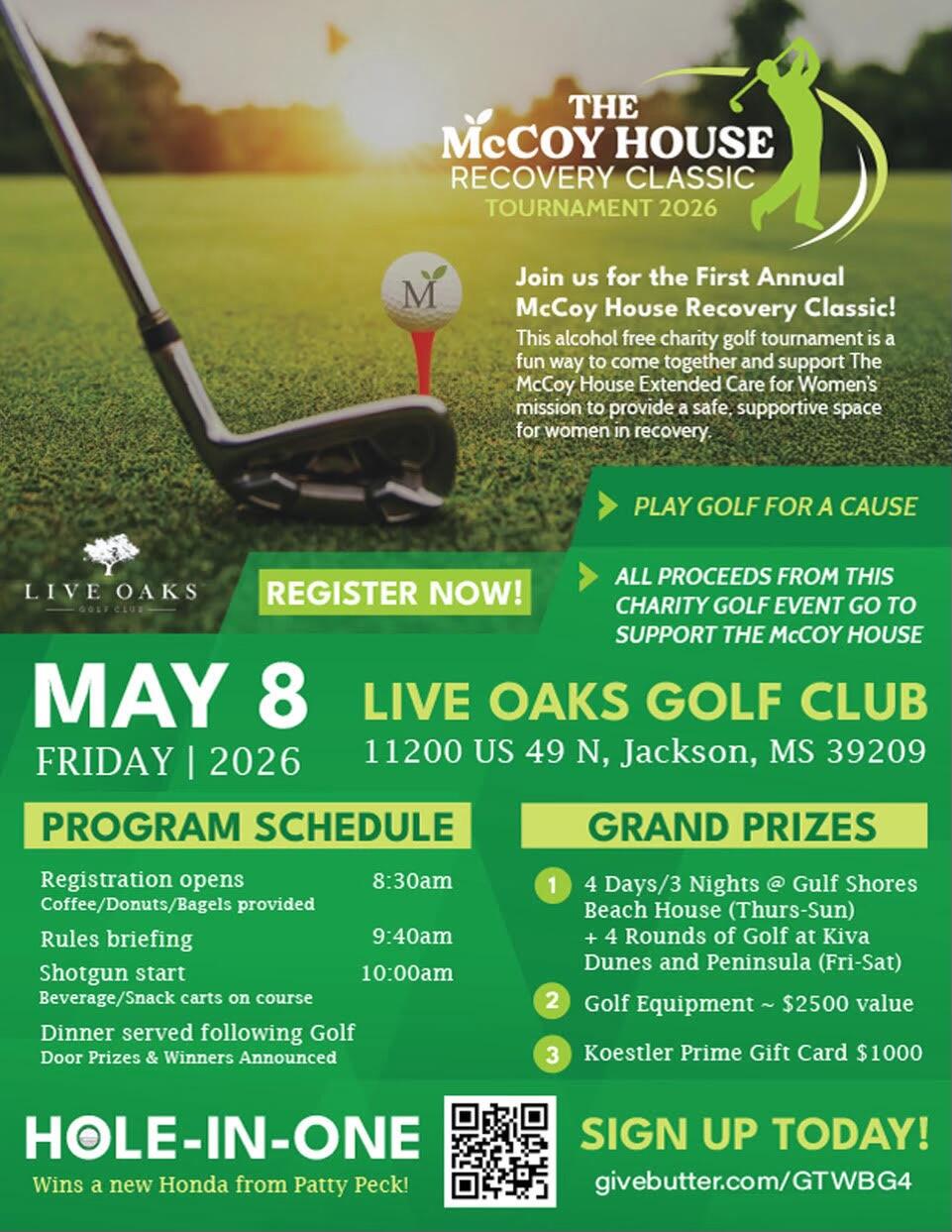 Campaign cover image for The McCoy House Recovery Classic