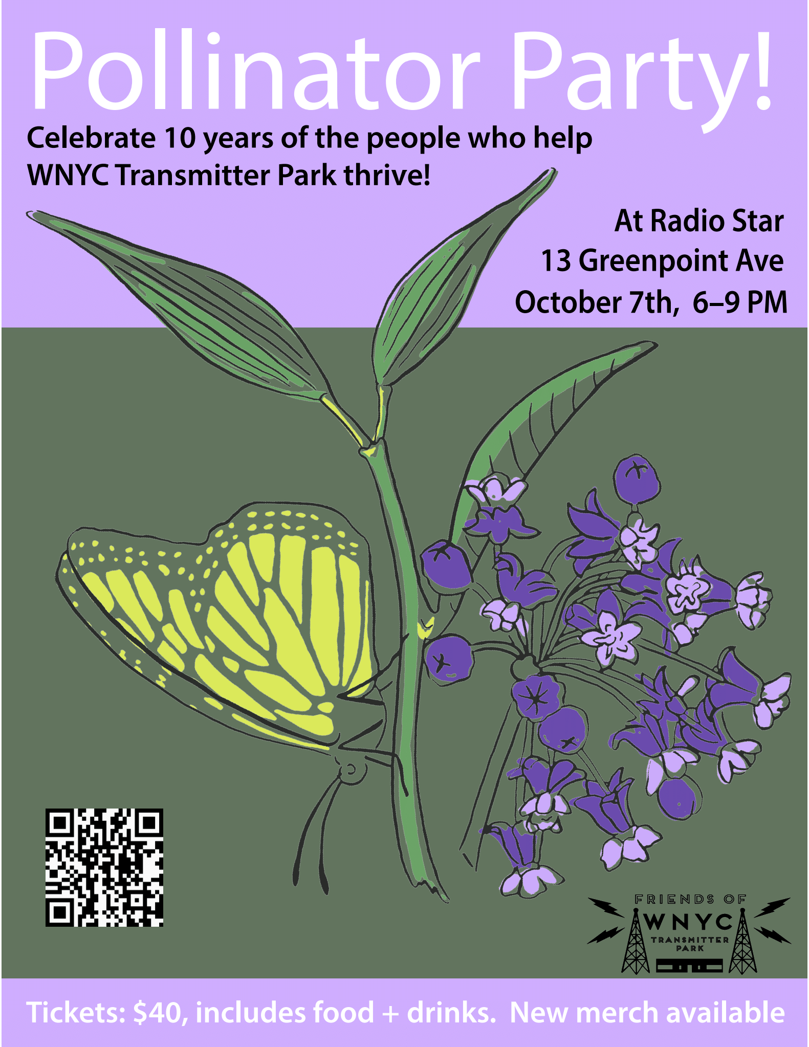 Campaign cover image for Pollinator Party Fundraiser at Radio Star 2026