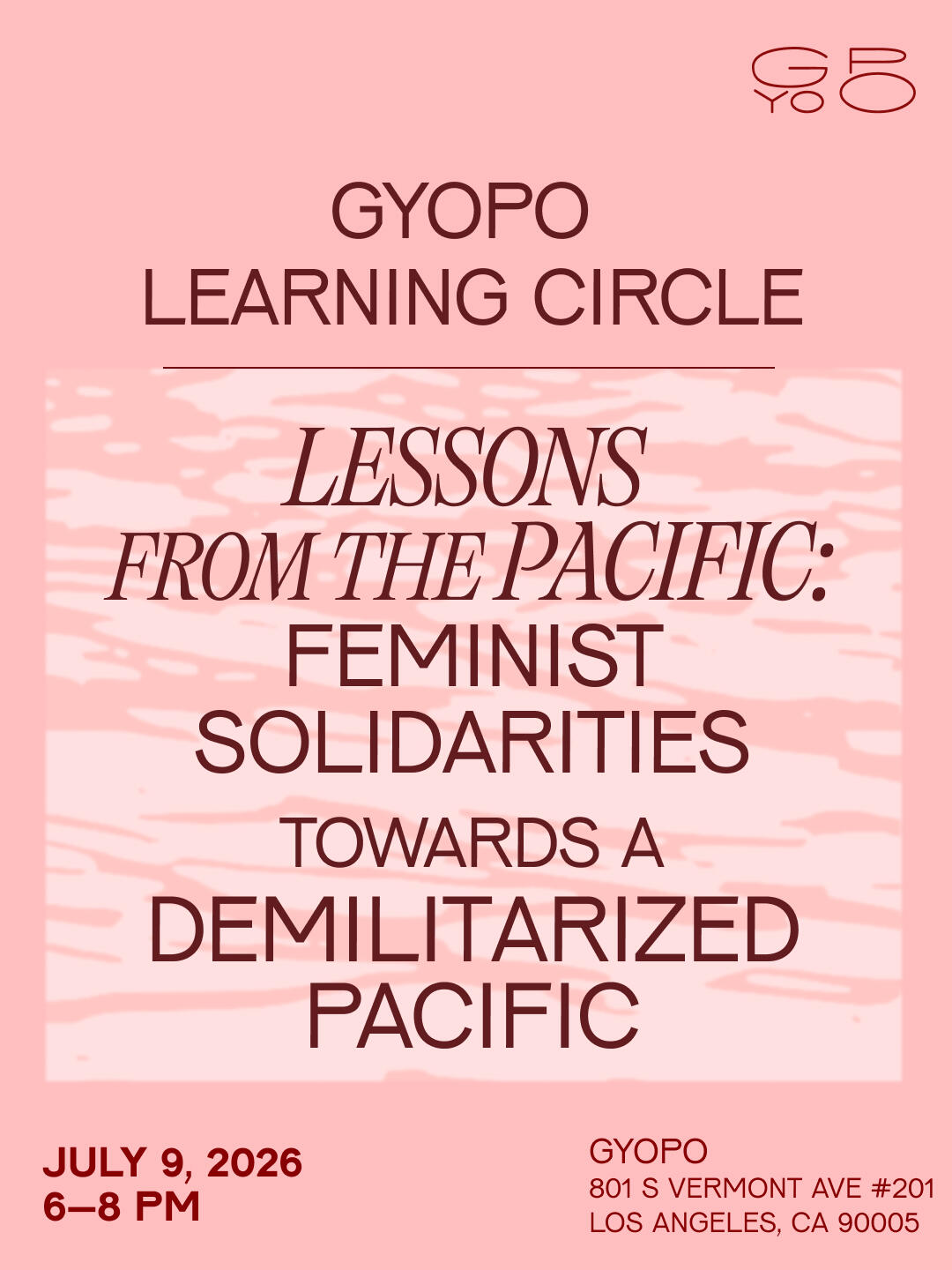 Campaign cover image for GYOPO Learning Circle: Feminist Solidarities towards a Demilitarized Asia-Pacific