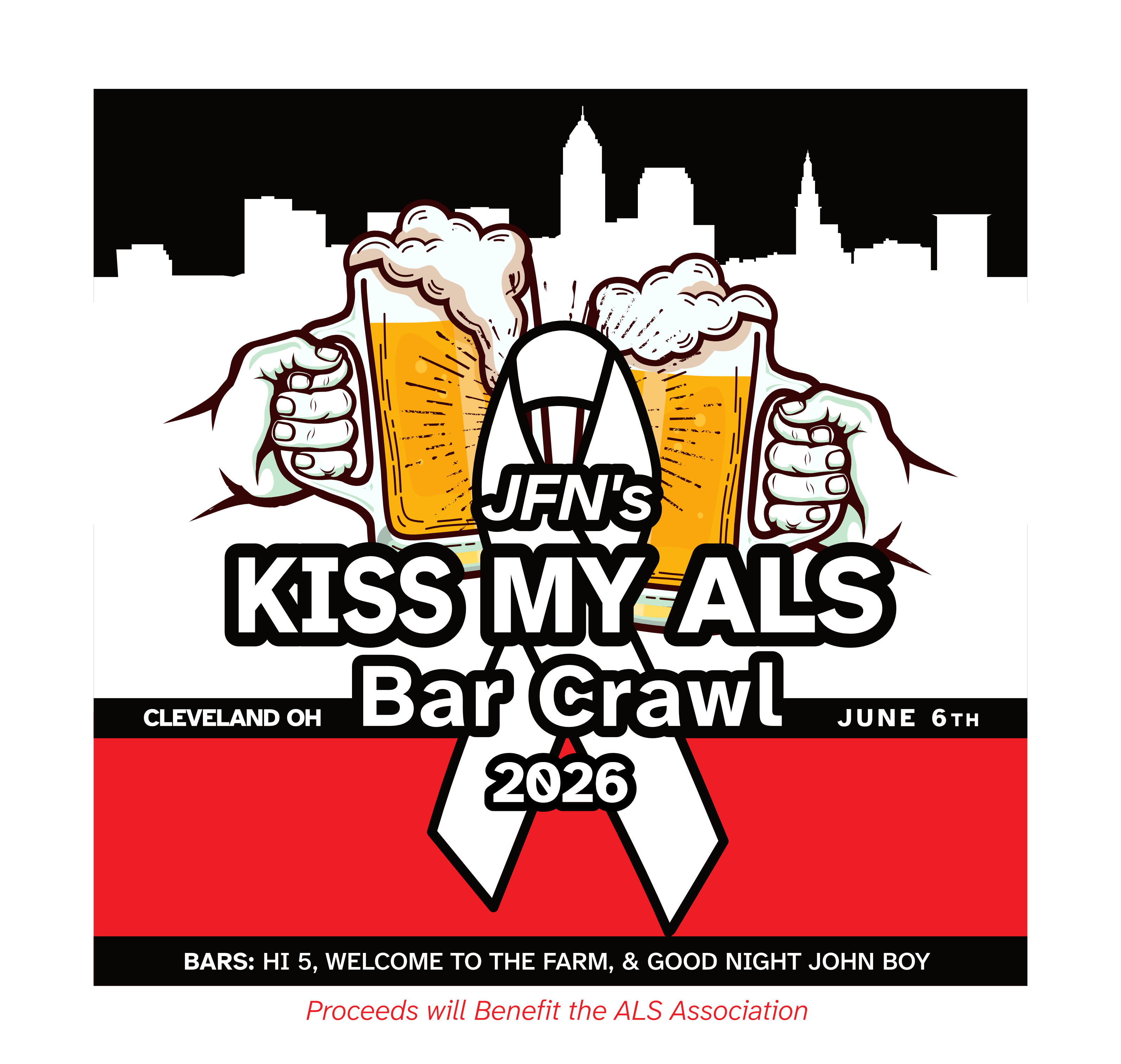Campaign cover image for 2026 Kiss My ALS Bar Crawl
