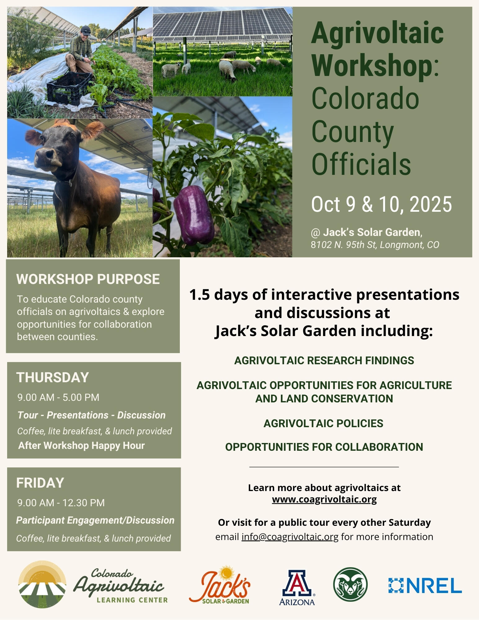 Campaign cover image for Colorado County Officials Agrivoltaics Workshop