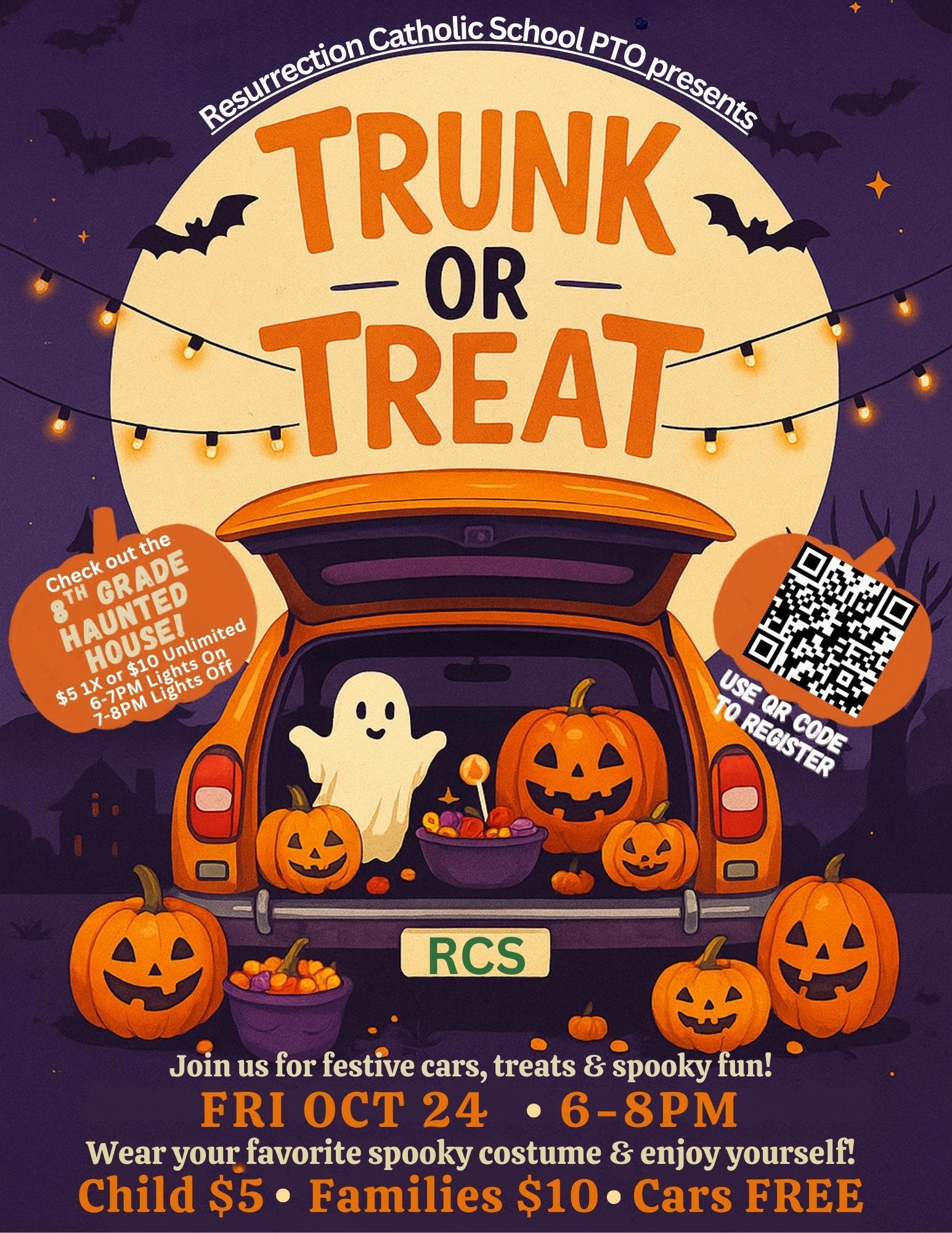 Campaign cover image for Resurrection Catholic School Trunk or Treat