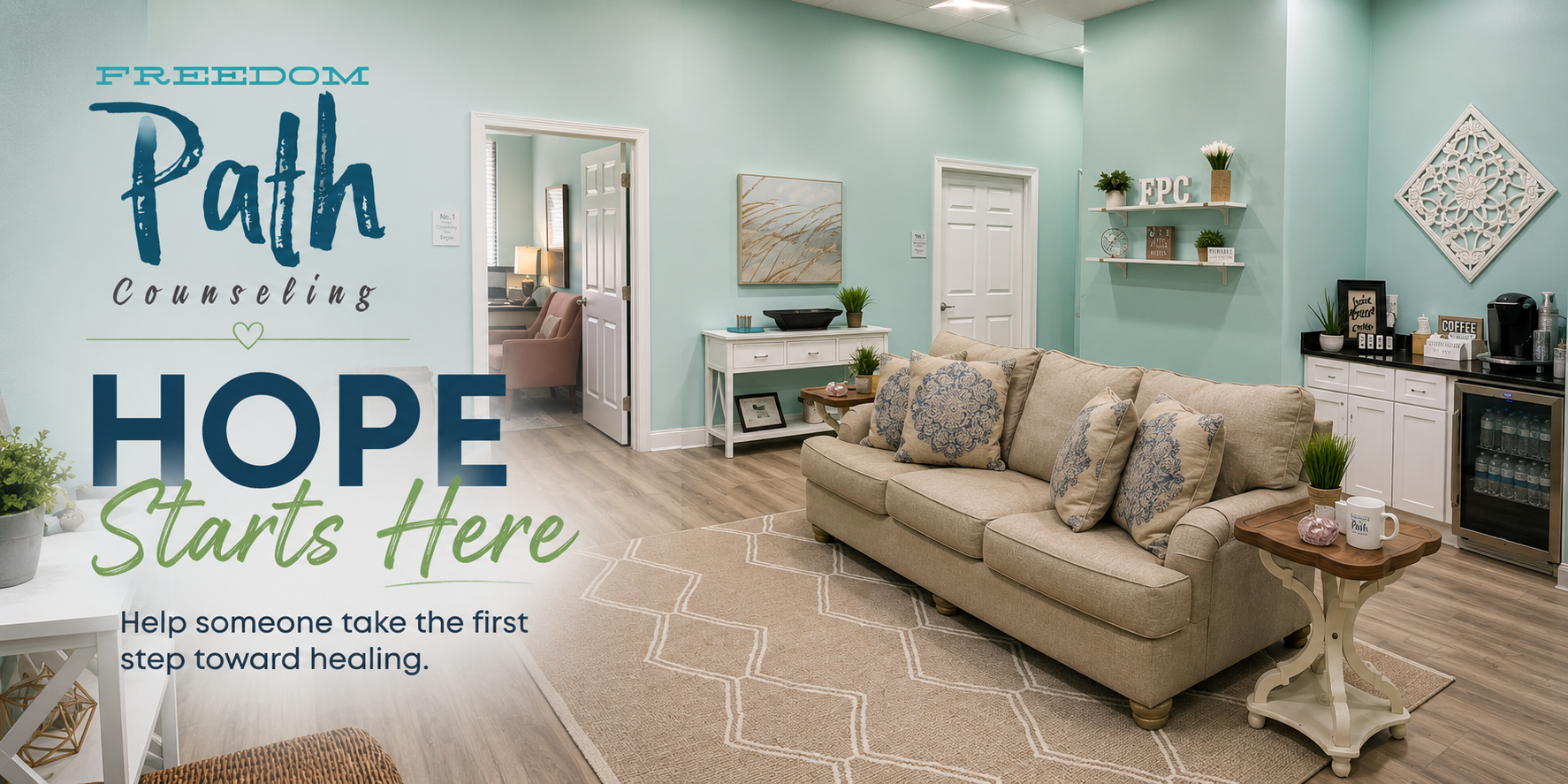 Campaign cover image for Hope Starts Here - Freedom Path Counseling