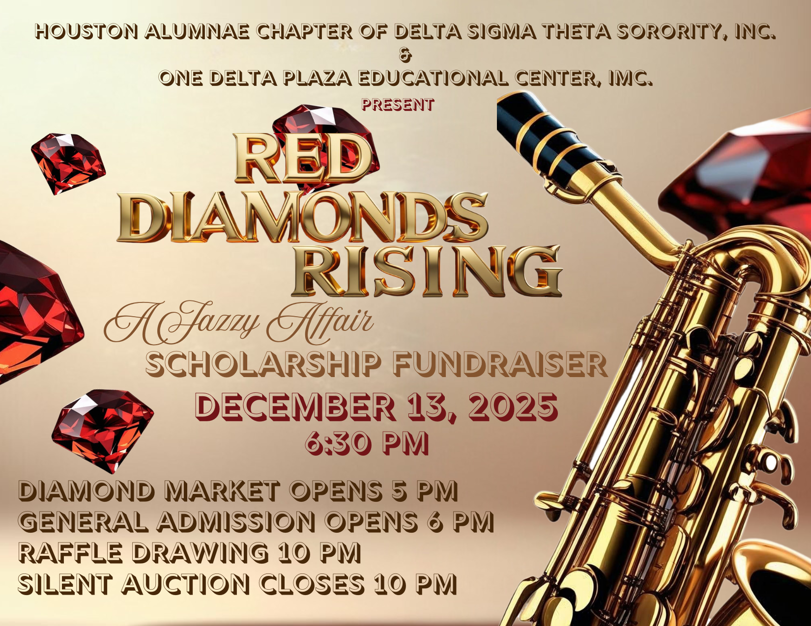 Campaign cover image for Red Diamonds Rising: A Jazzy Affair