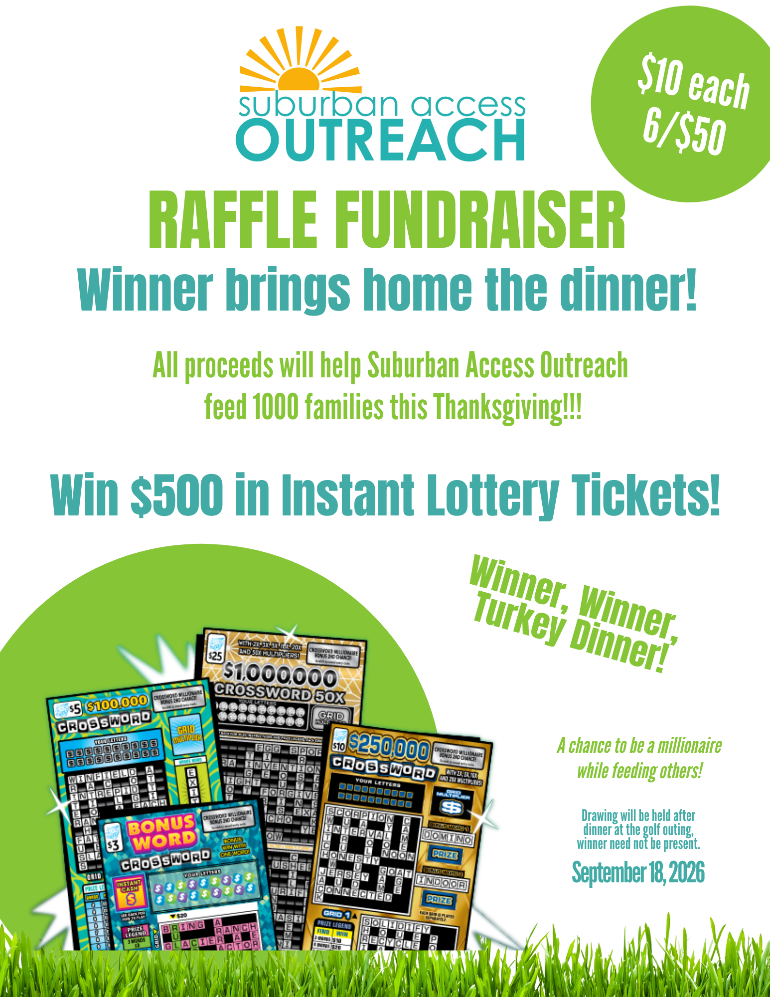 Campaign cover image for WIN $500 IN INSTANT LOTTERY TICKETS!