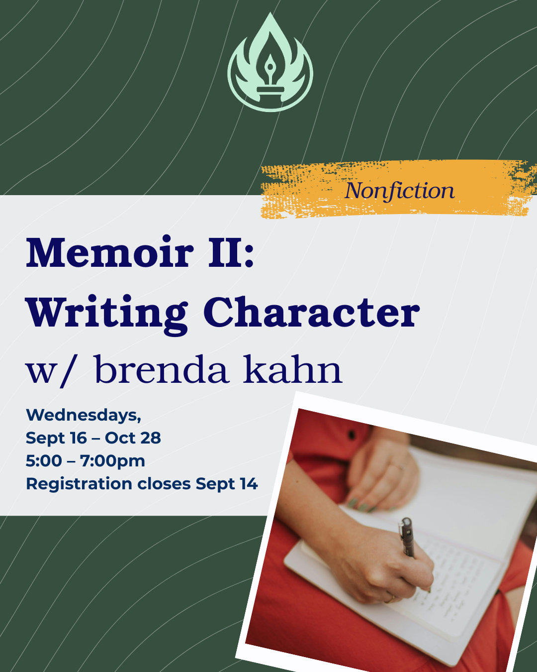 Campaign cover image for Memoir II: Writing Character