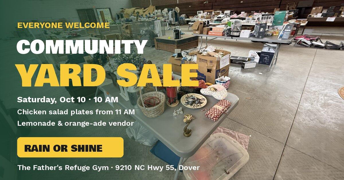 Campaign cover image for Community Yard Sale at The Father's Refuge