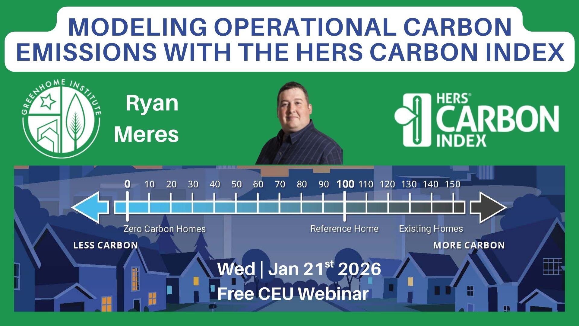 Campaign cover image for Modeling Operational Carbon Emissions with the HERS Carbon Index