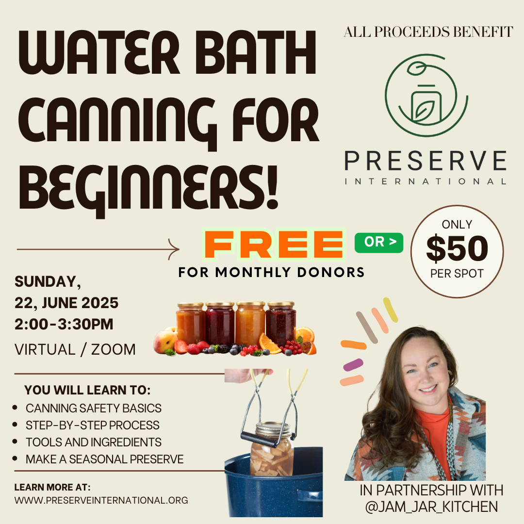 Campaign cover image for Canning 101 - Virtual Cooking Class