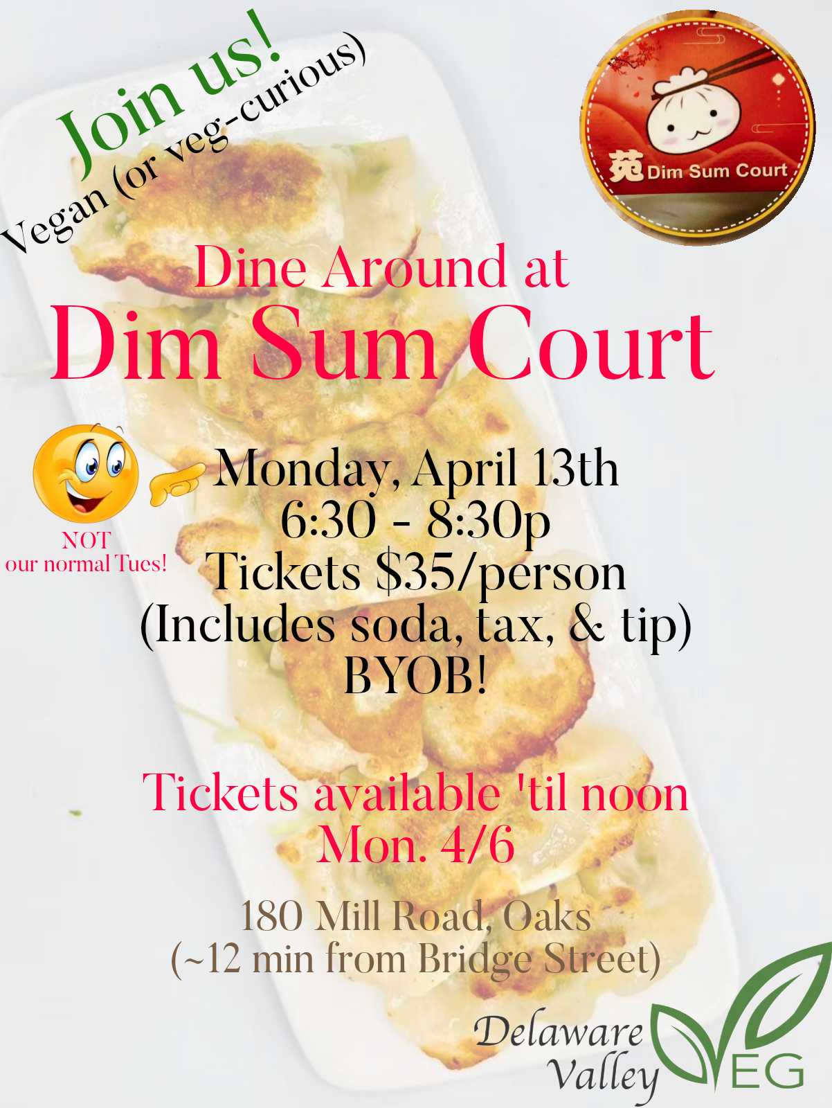 Campaign cover image for April Dine Around at Dim Sum Court OAKS LOCATION