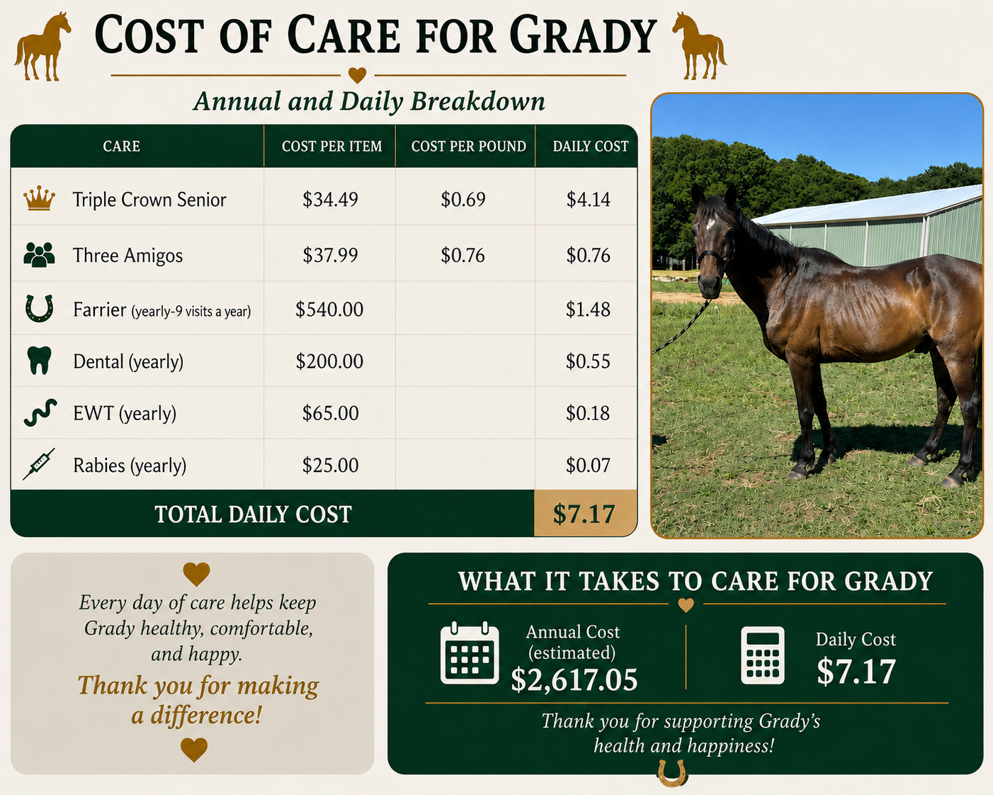 Campaign cover for Grady Sponsorship