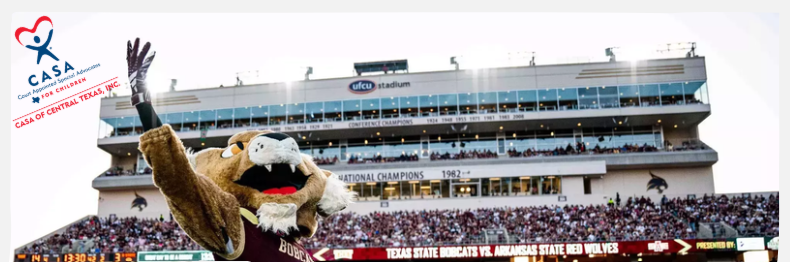 Campaign cover image for CASA Texas State Tailgate